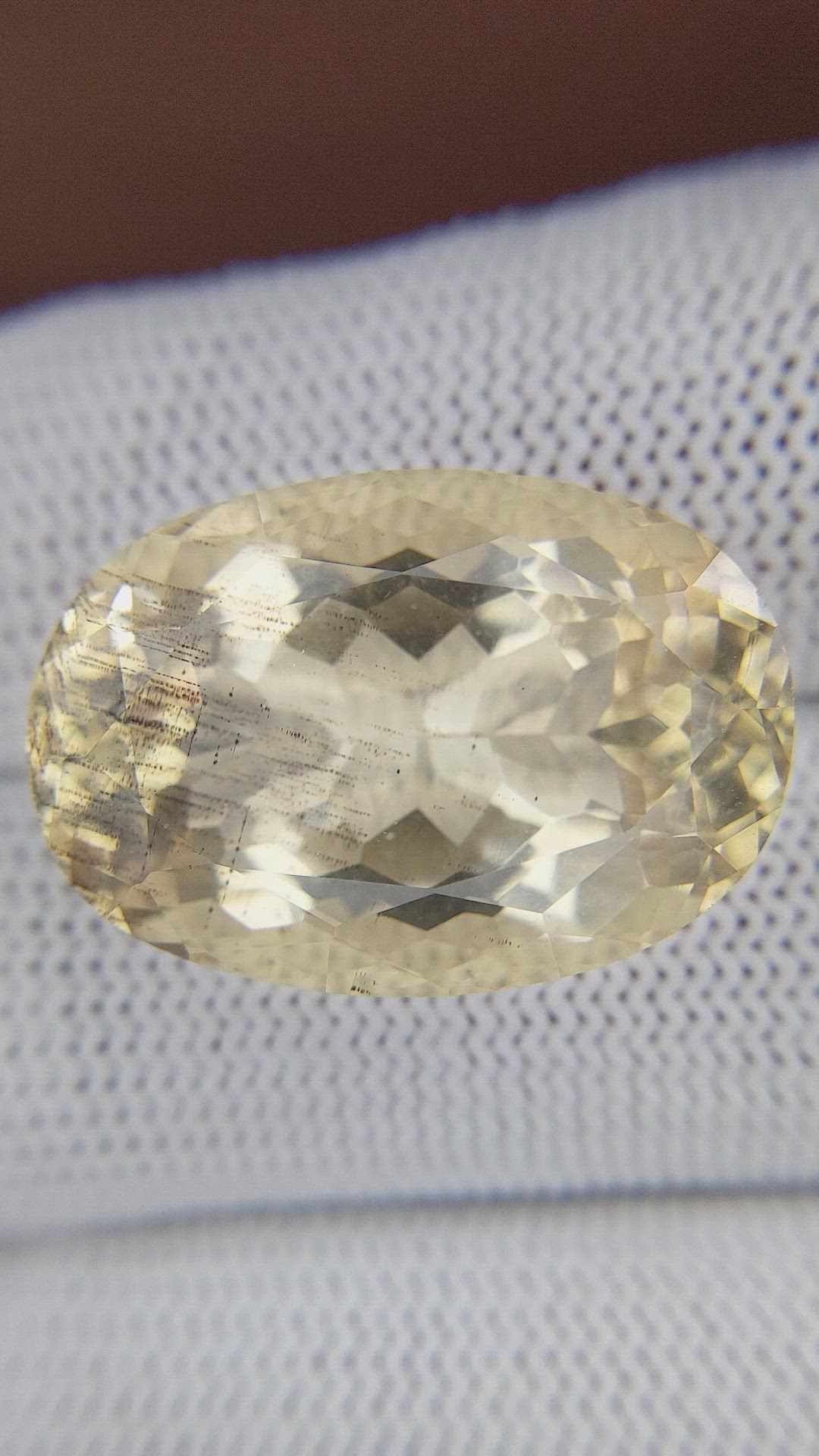 29.18 Ct. Brownish Yellow Scapolite from Ceylon (Sri Lanka) Size Video
