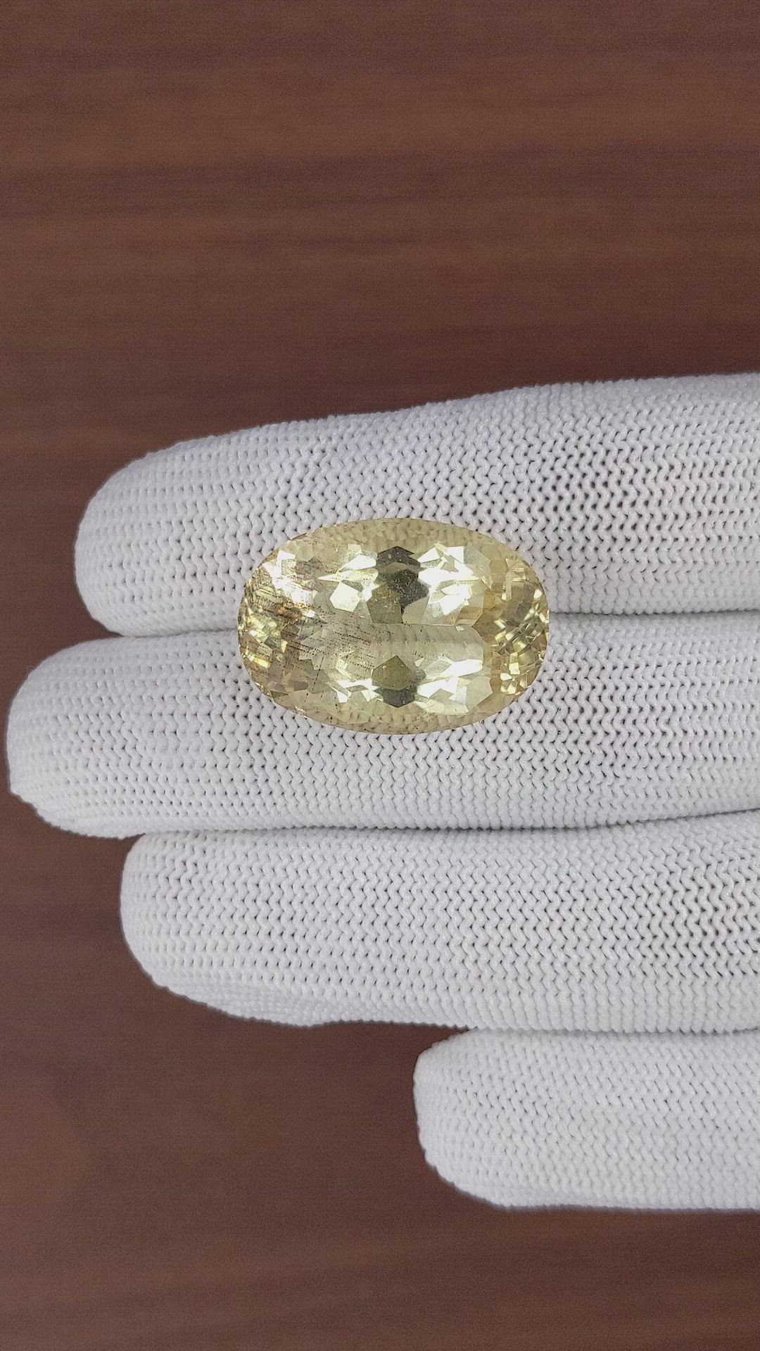 29.18 Ct. Brownish Yellow Scapolite from Ceylon (Sri Lanka) Size Video