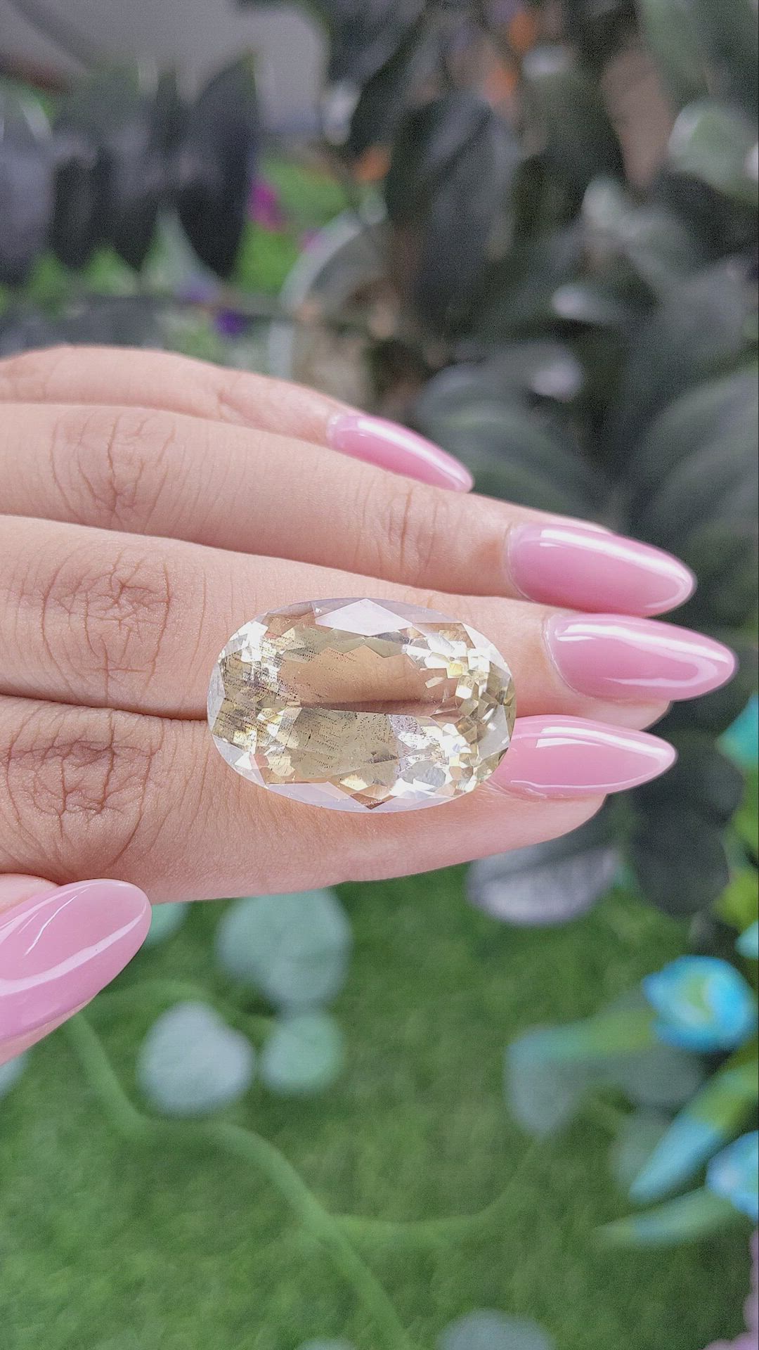 29.18 Ct. Brownish Yellow Scapolite from Ceylon (Sri Lanka) Size Video