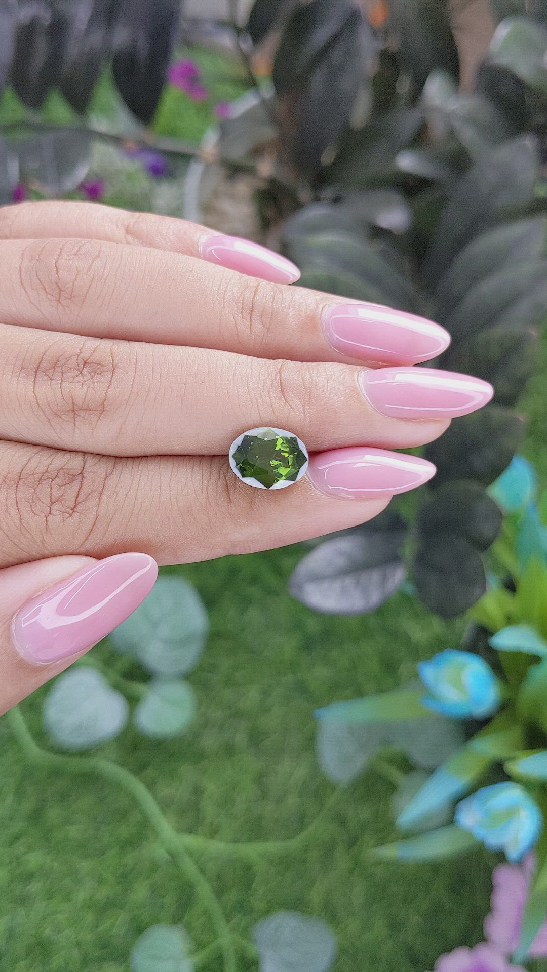 3.24 Ct. Green Zircon from Ceylon (Sri Lanka) Size Video