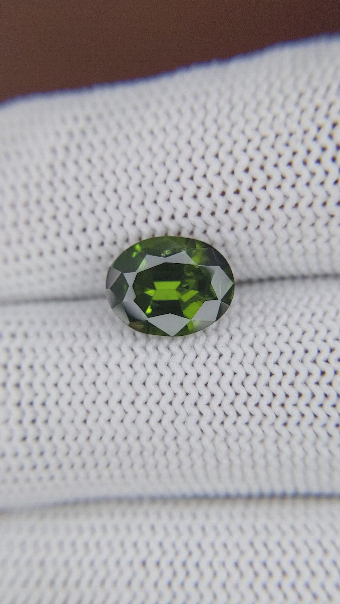 3.24 Ct. Green Zircon from Ceylon (Sri Lanka) Size Video