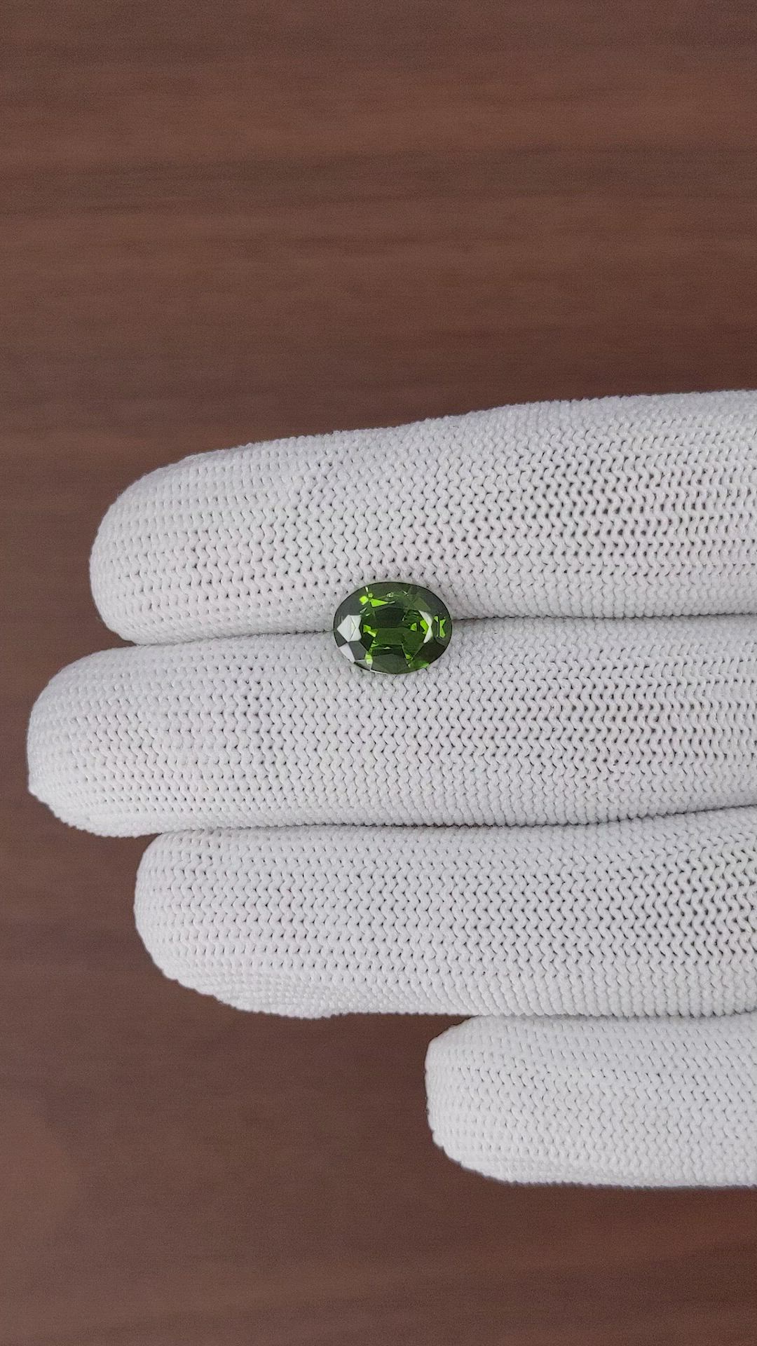 3.24 Ct. Green Zircon from Ceylon (Sri Lanka) Size Video
