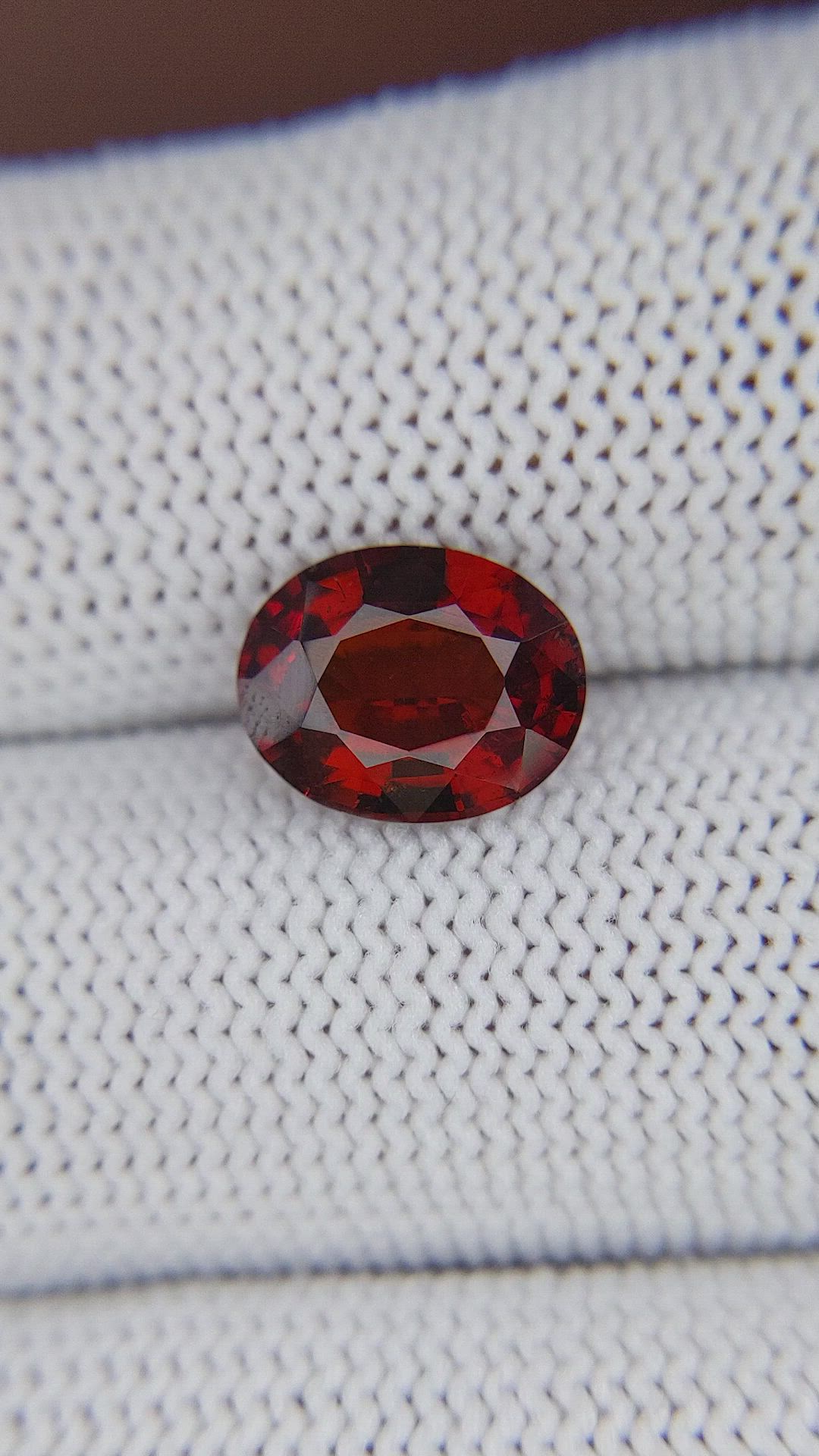 3.16 Ct. Red Hessonite Garnet Size Video