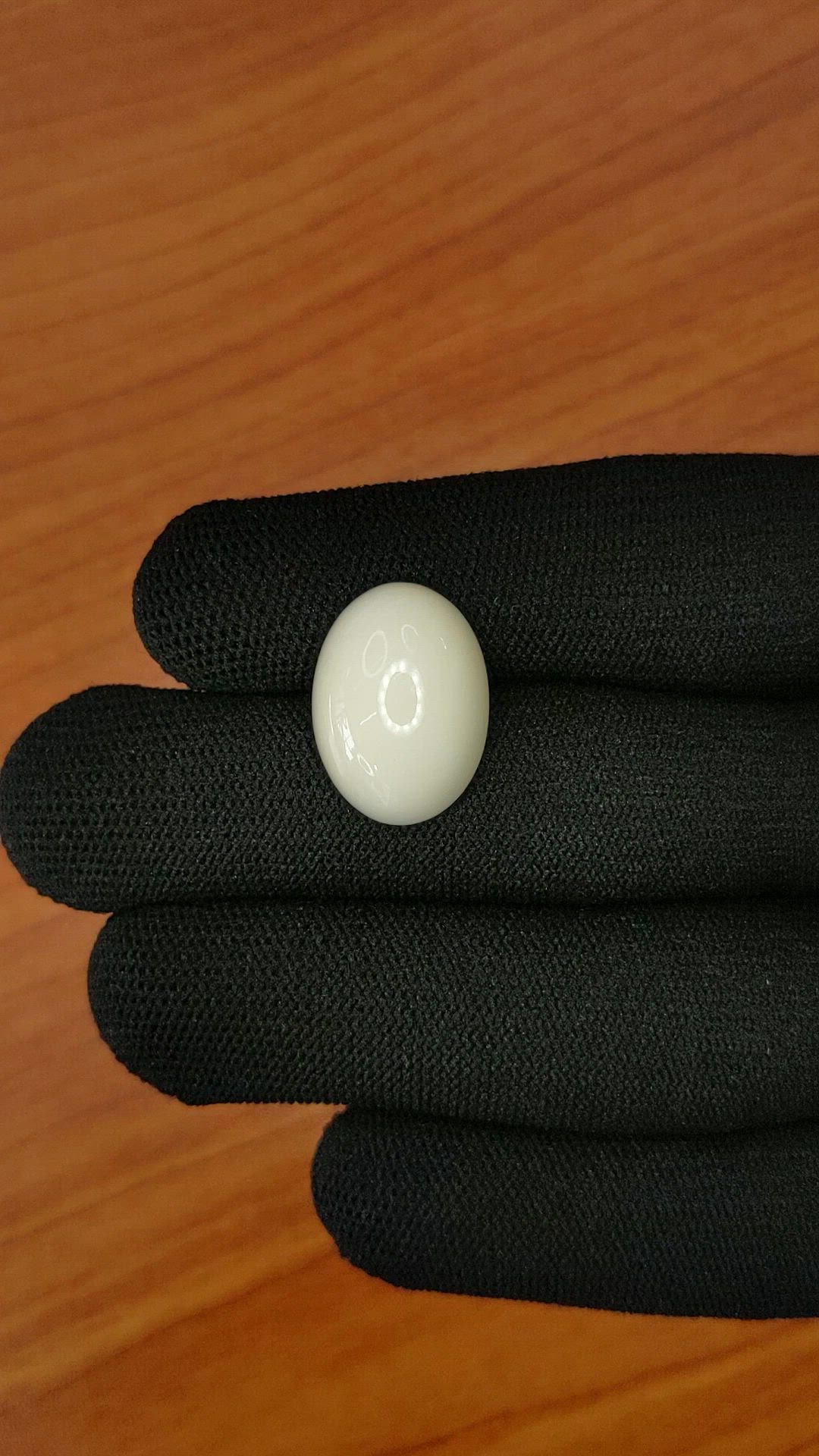 11.23 Ct. Salmon and White Cabochon Coral from Italy Size Video