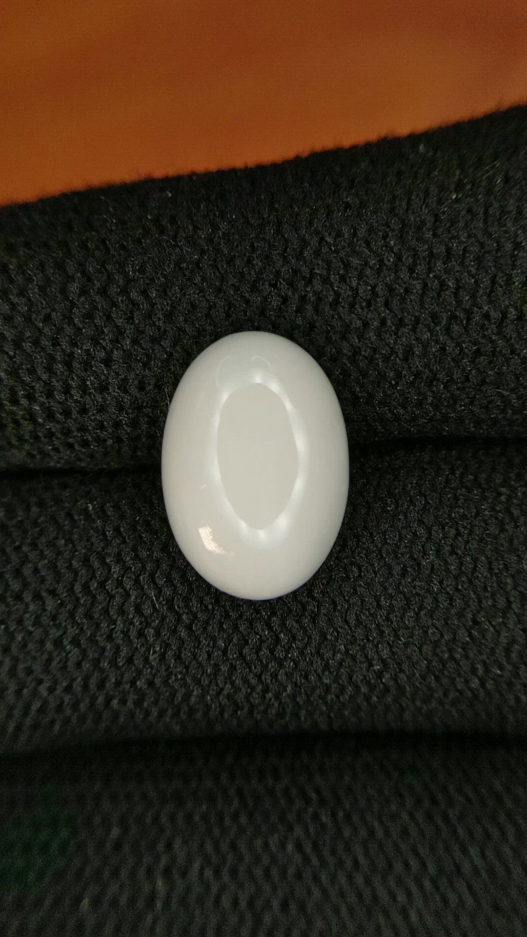 4.11 Ct. Salmon and White Cabochon Coral from Italy Size Video
