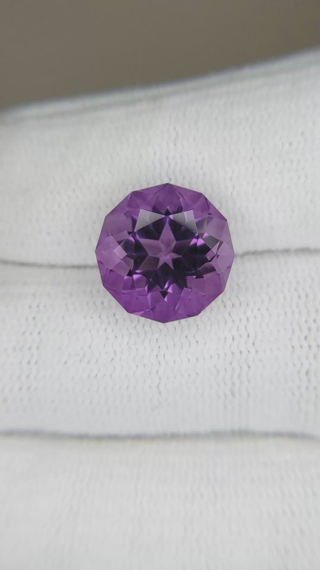7.14 Ct. Purple Amethyst from Brazil Size Video