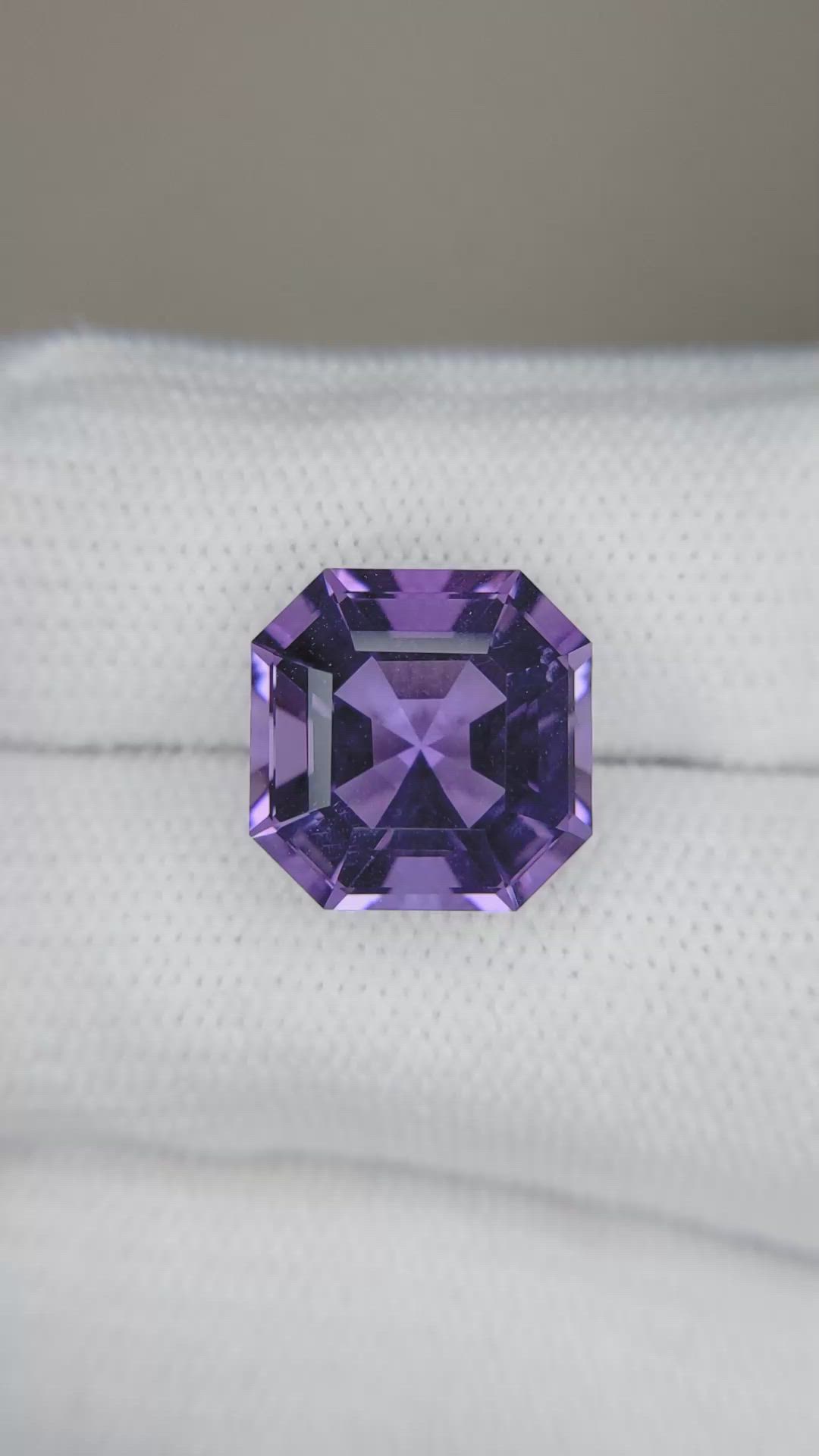 7.82 Ct. Purple Amethyst from Brazil Size Video