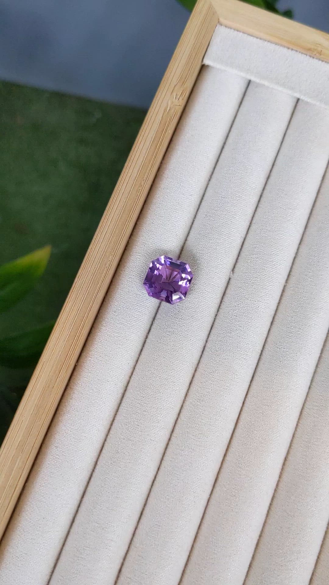 7.82 Ct. Purple Amethyst from Brazil Size Video