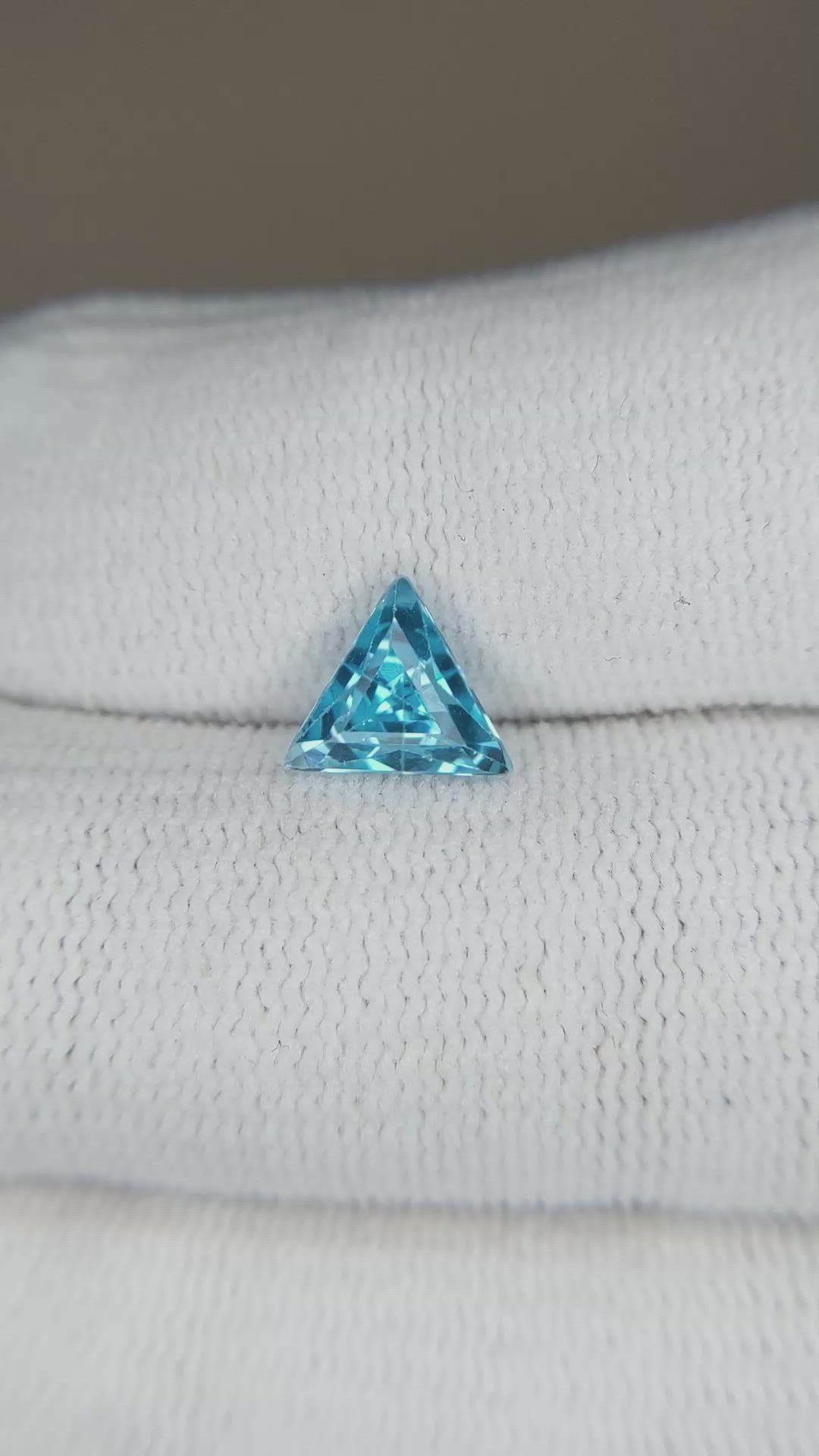 1.49 Ct. Swiss Blue Topaz from Brazil Size Video