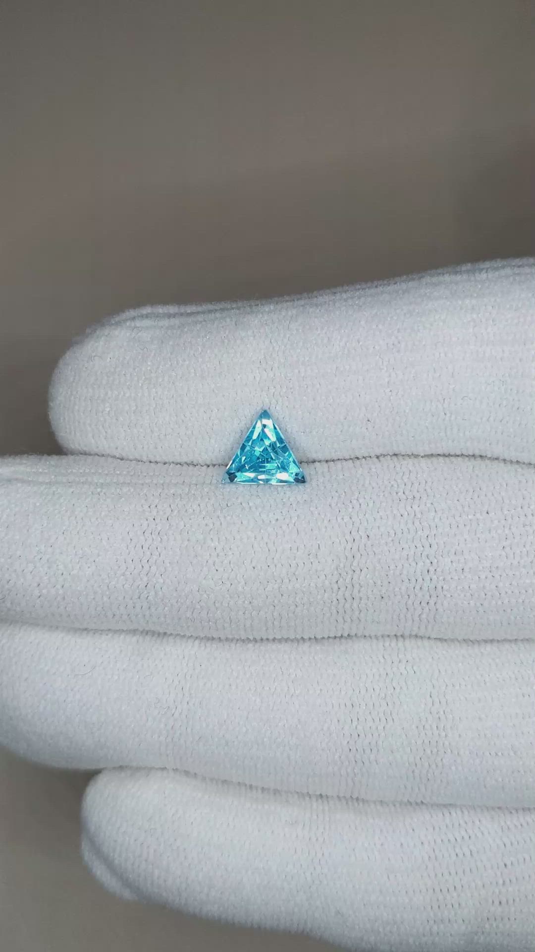 1.49 Ct. Swiss Blue Topaz from Brazil Size Video