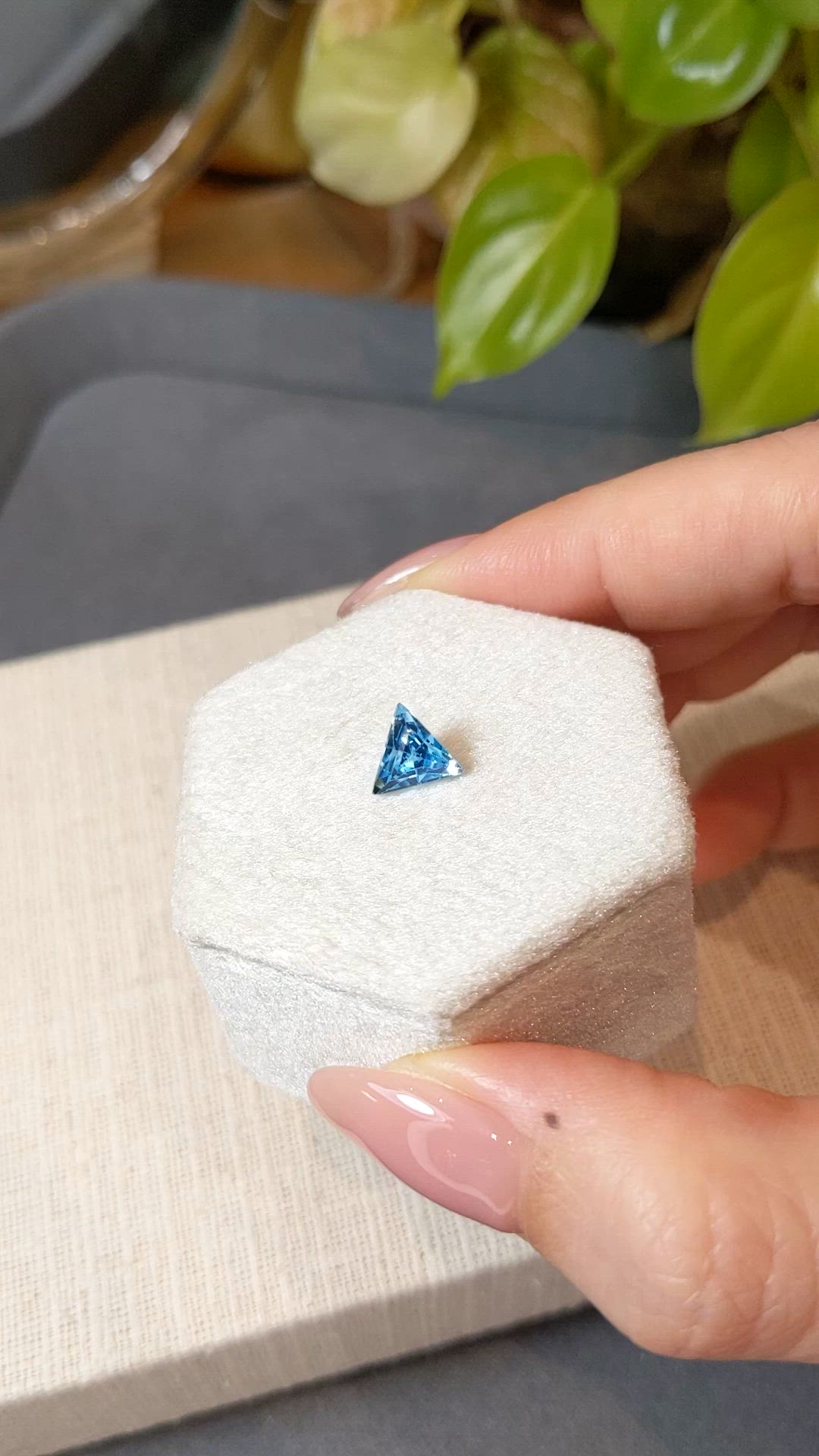 1.49 Ct. Swiss Blue Topaz from Brazil Size Video