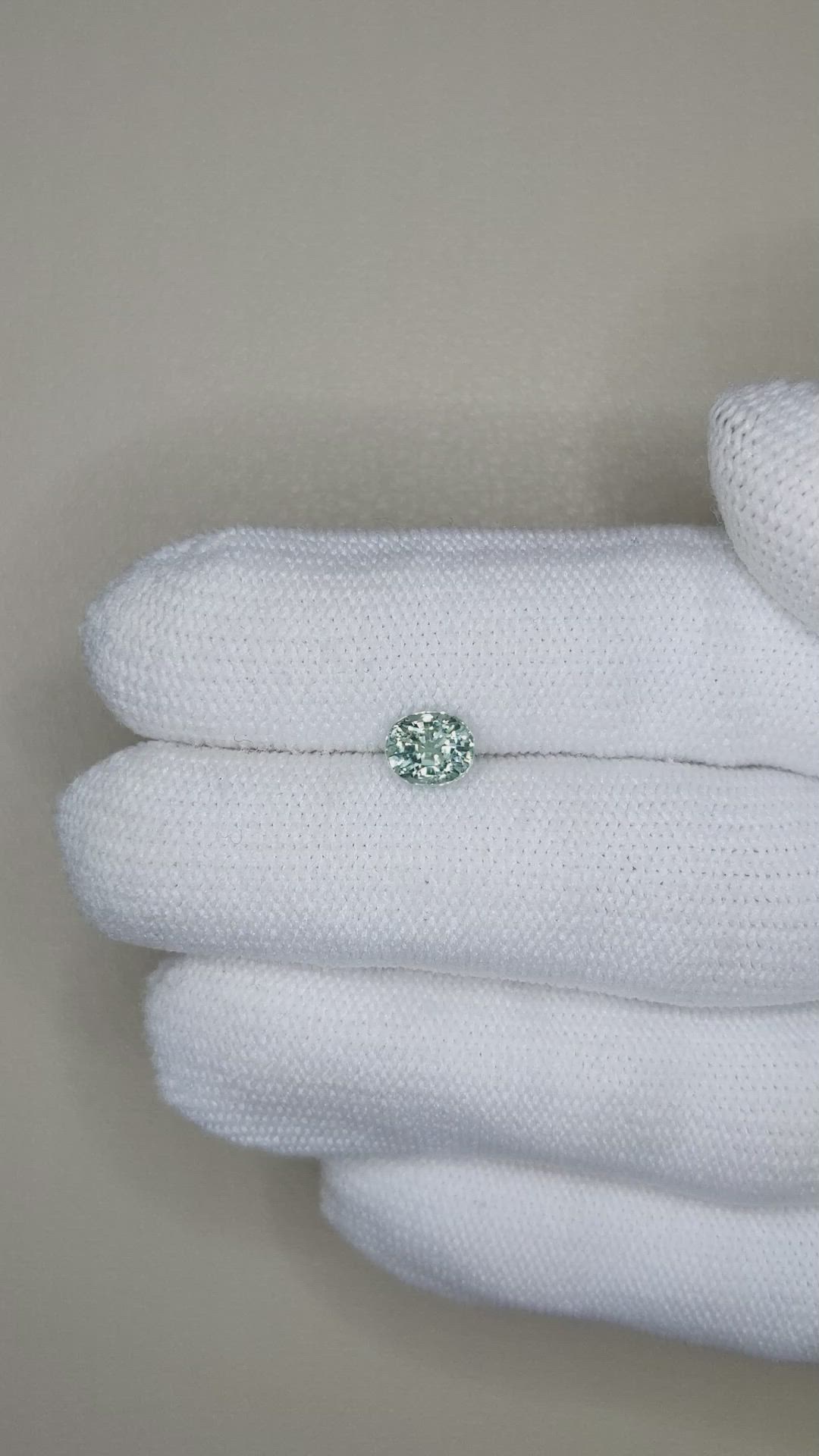 0.99 Ct. Greenish Blue Tourmaline from Africa Size Video
