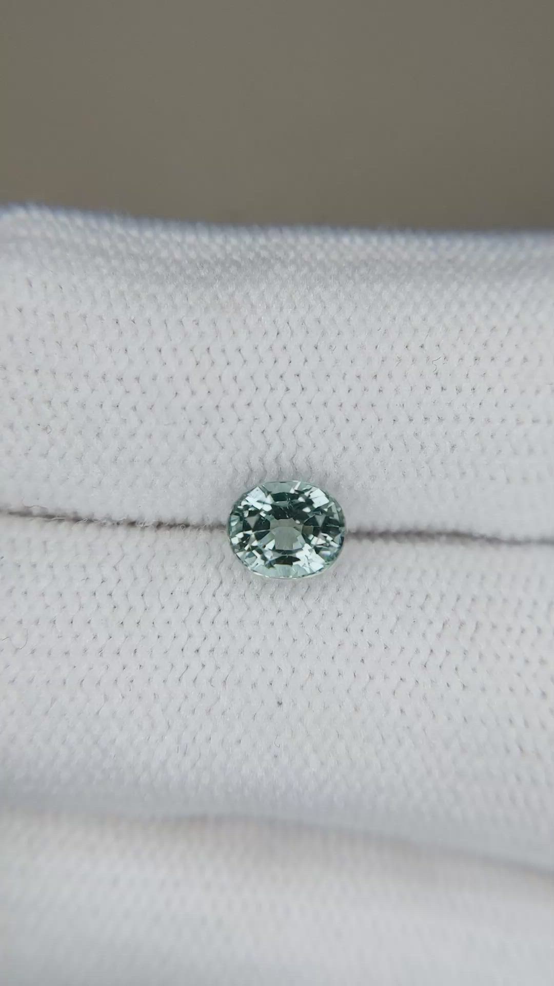 0.99 Ct. Greenish Blue Tourmaline from Africa Size Video