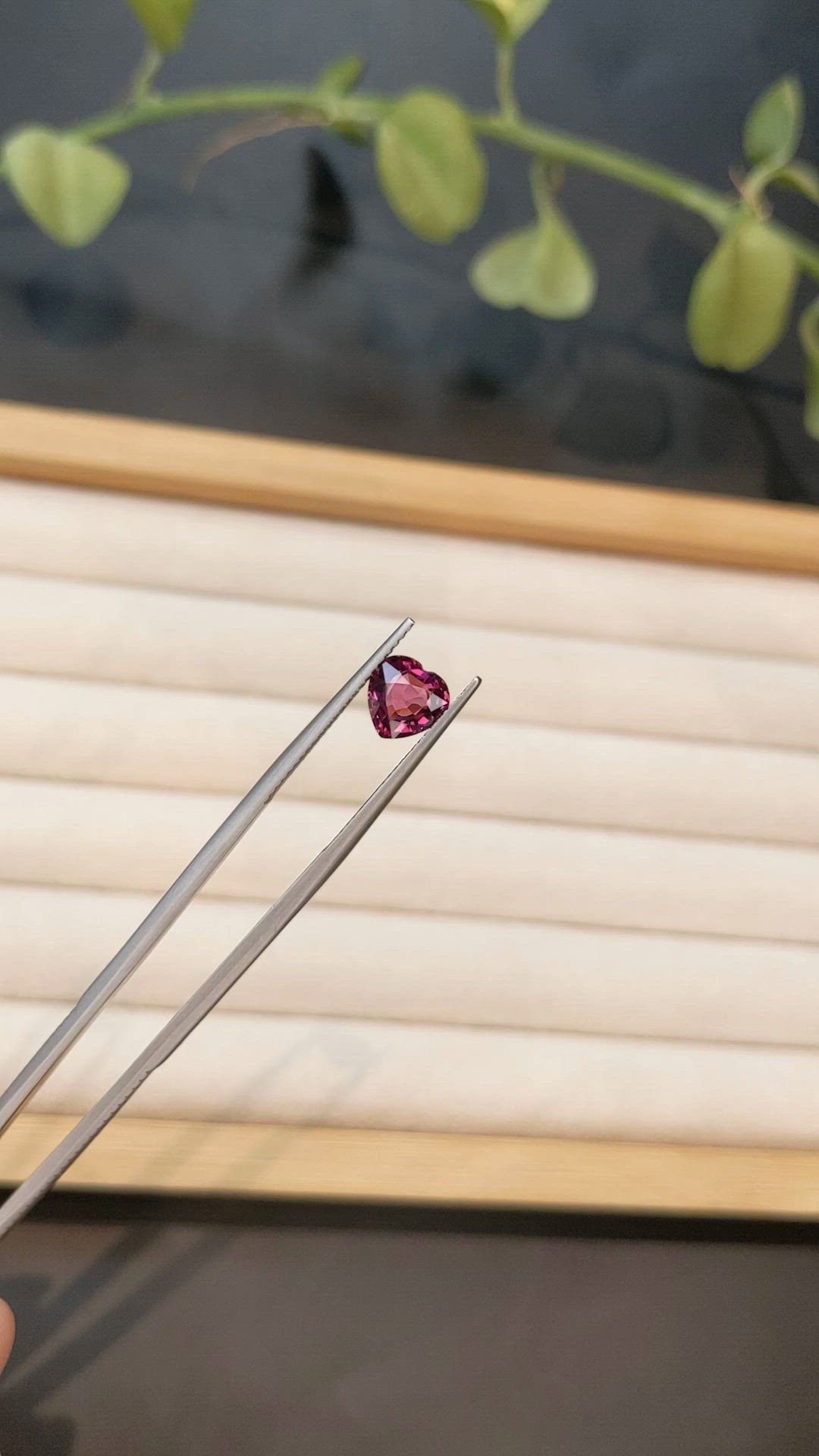 1.65 Ct. Pinkish Purple Rhodolite Garnet from Mozambique Size Video