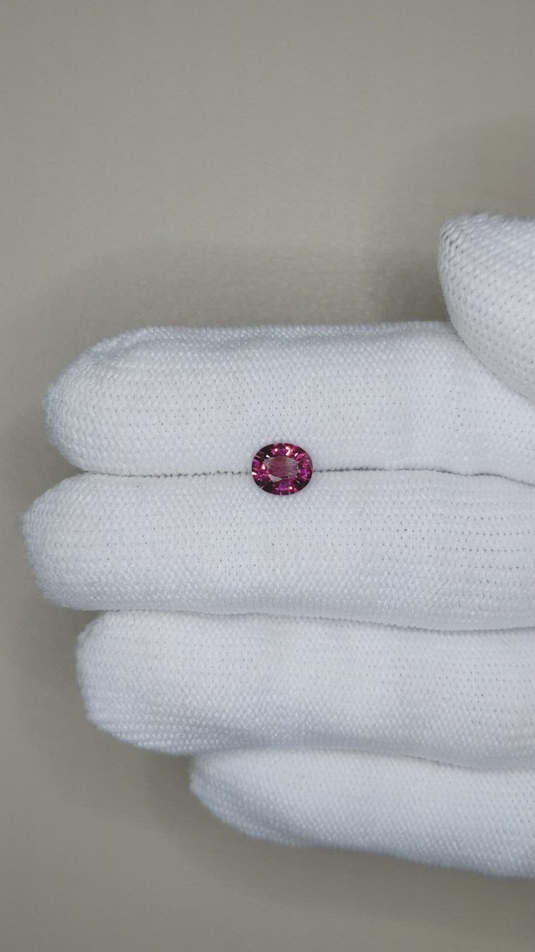 0.99 Ct. Pinkish Purple Rhodolite Garnet from Mozambique Size Video