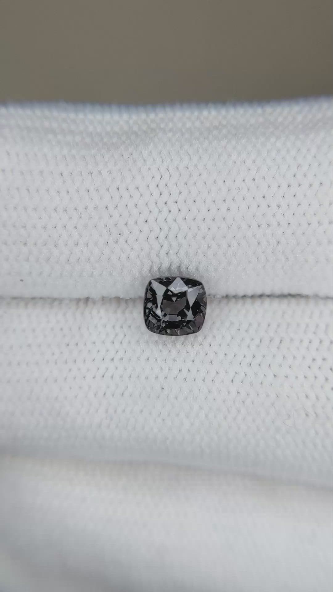 1.05 Ct. Purplish Grey Spinel from Burma (Myanmar) Size Video