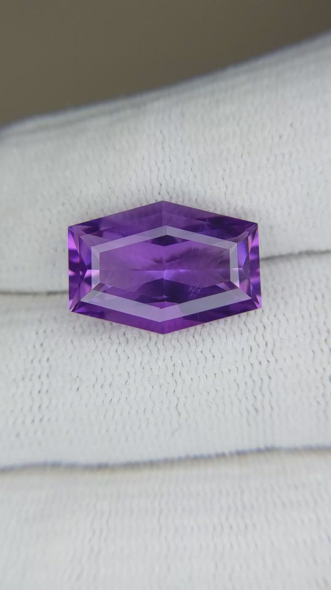 7.89 Ct. Purple Amethyst from Brazil Size Video