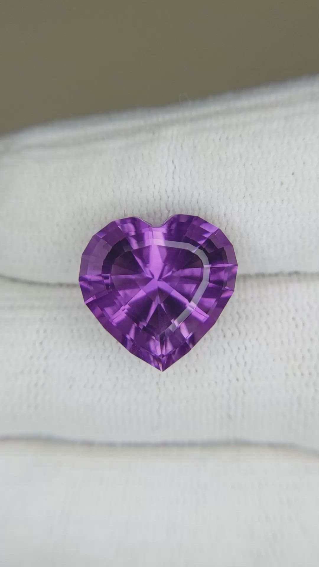 9.31 Ct. Purple Amethyst from Brazil Size Video