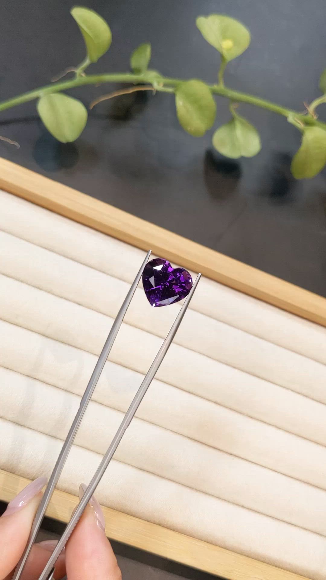 7.99 Ct. Purple Amethyst from Brazil Size Video