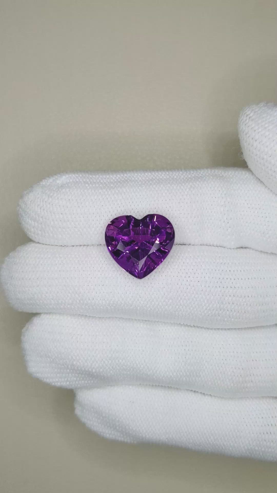 7.99 Ct. Purple Amethyst from Brazil Size Video