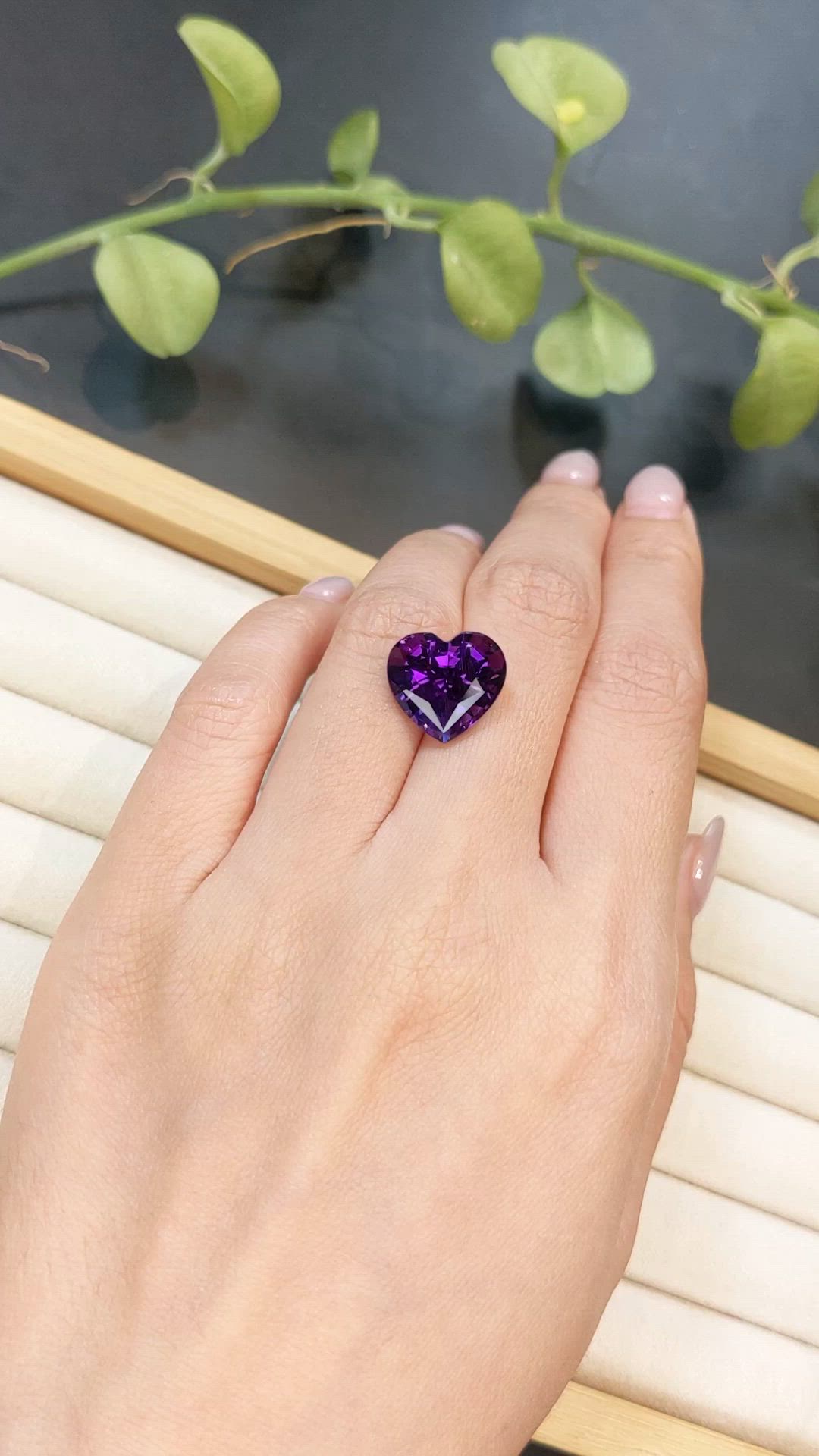 7.99 Ct. Purple Amethyst from Brazil Size Video