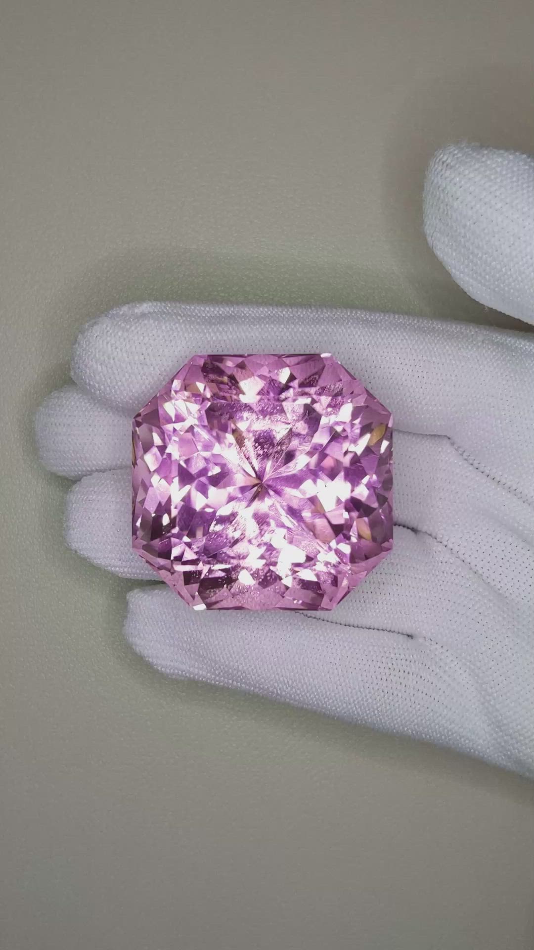 307.02 Ct. Pink Kunzite from Madagascar Size Video