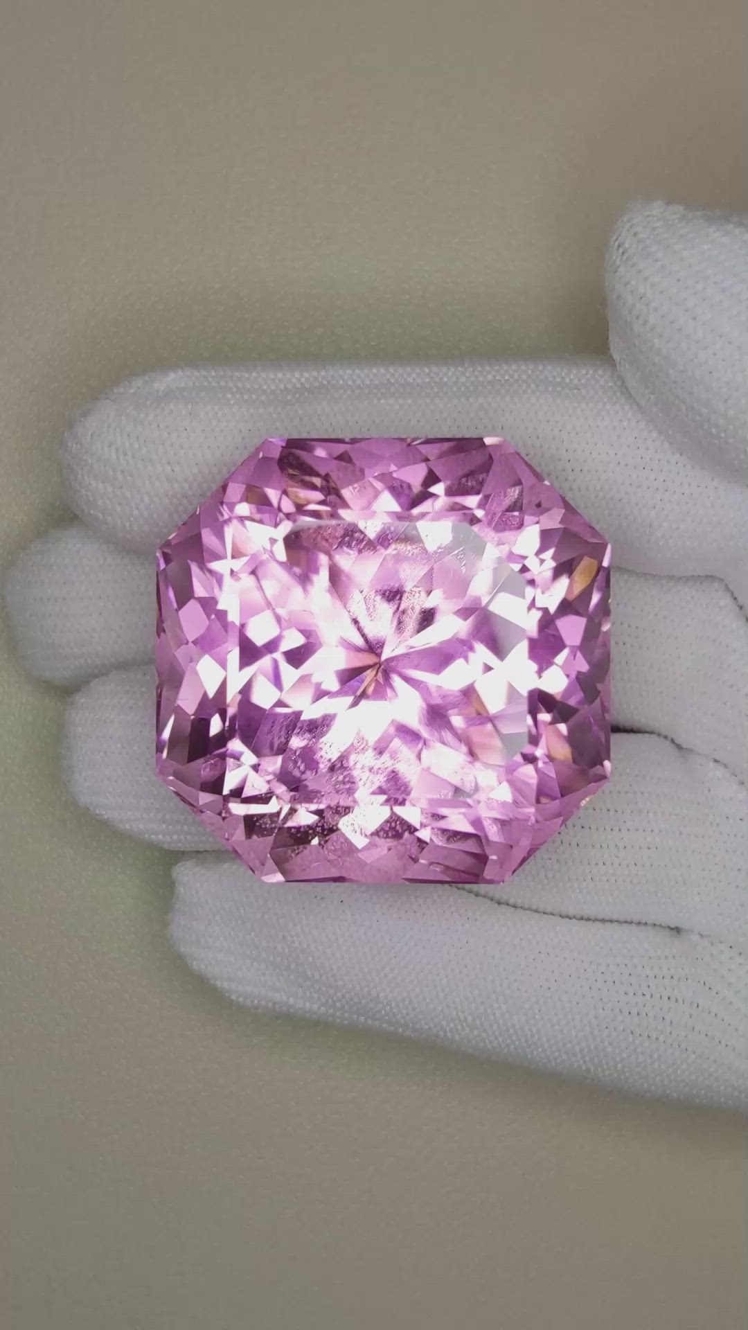 307.02 Ct. Pink Kunzite from Madagascar Size Video