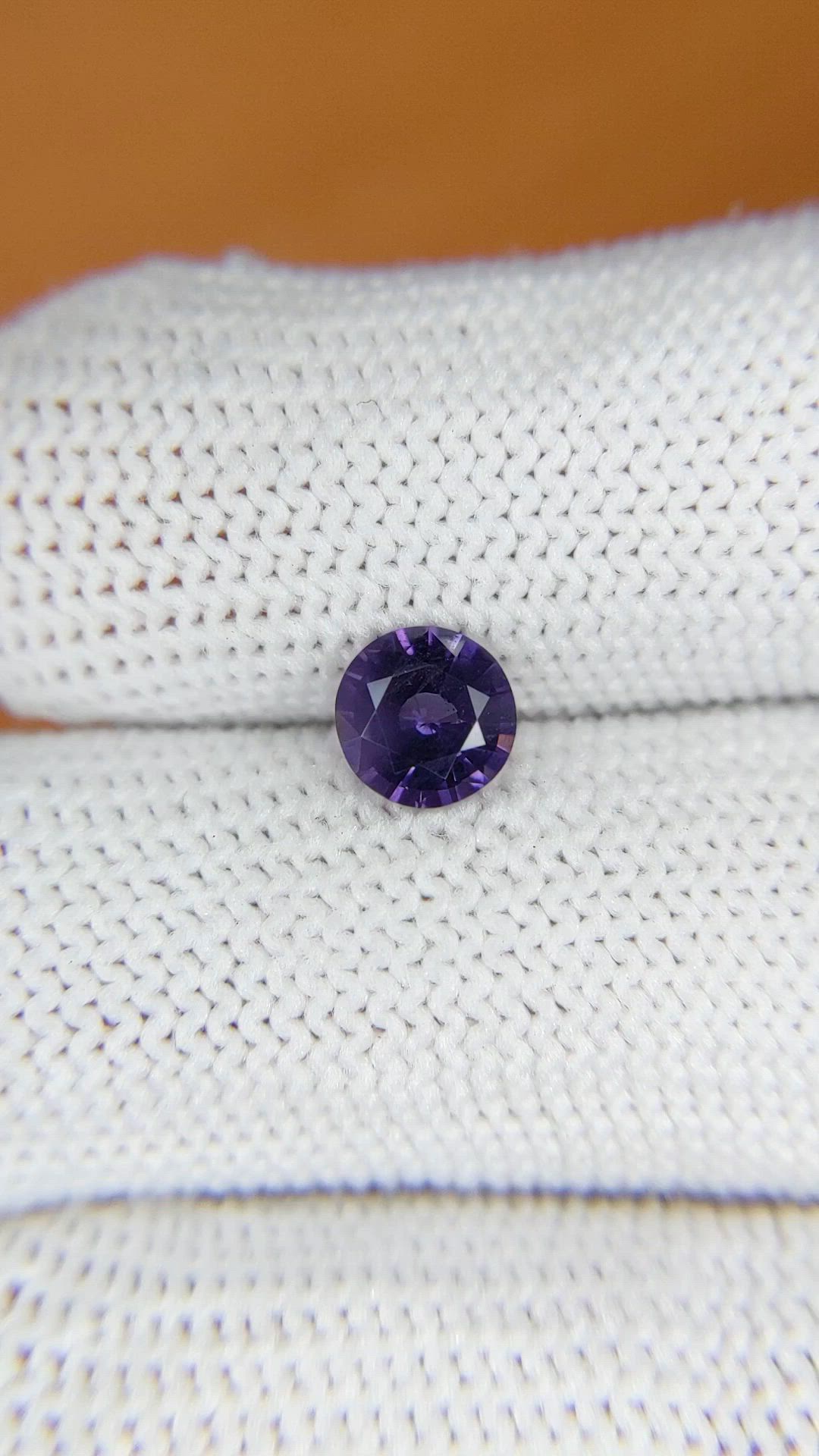 0.84 Ct. Purple Spinel from Ceylon (Sri Lanka) Size Video