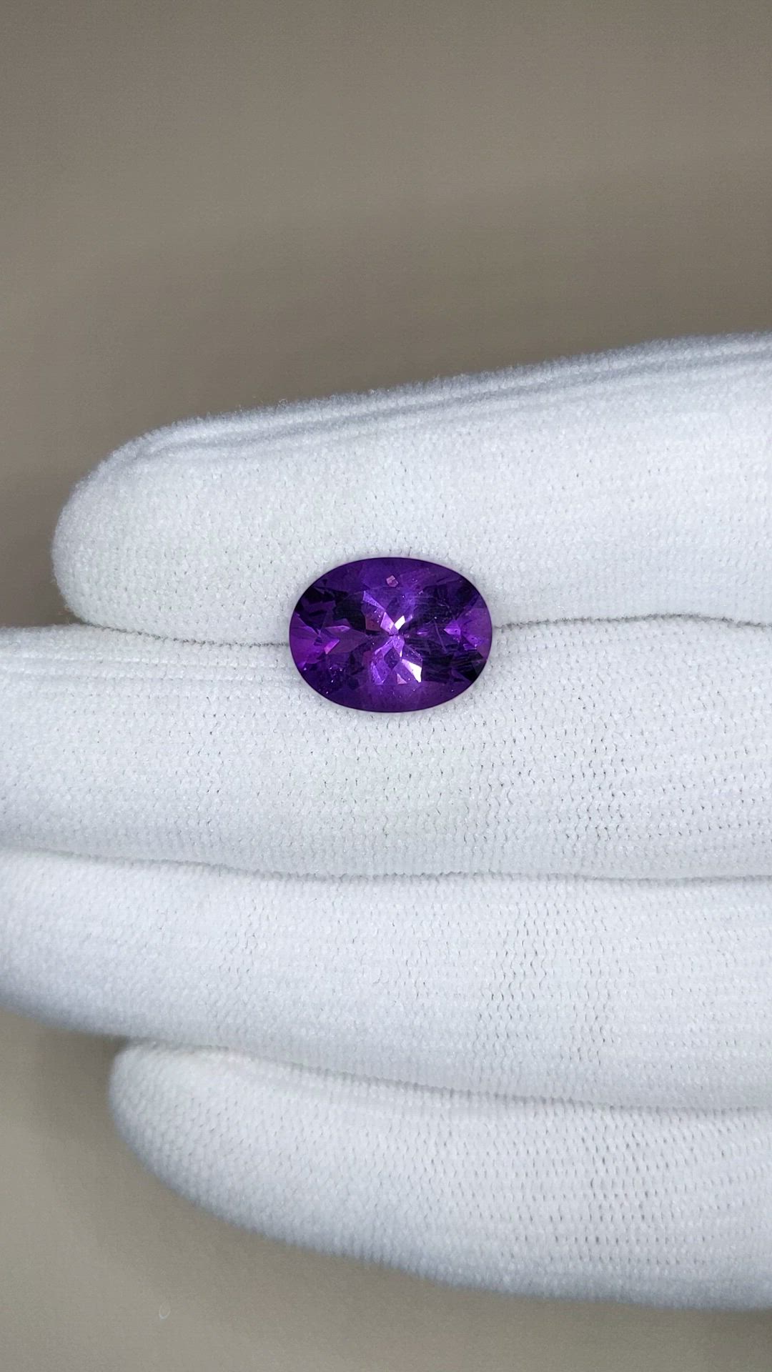 5.41 Ct. Purple Amethyst from Brazil Size Video