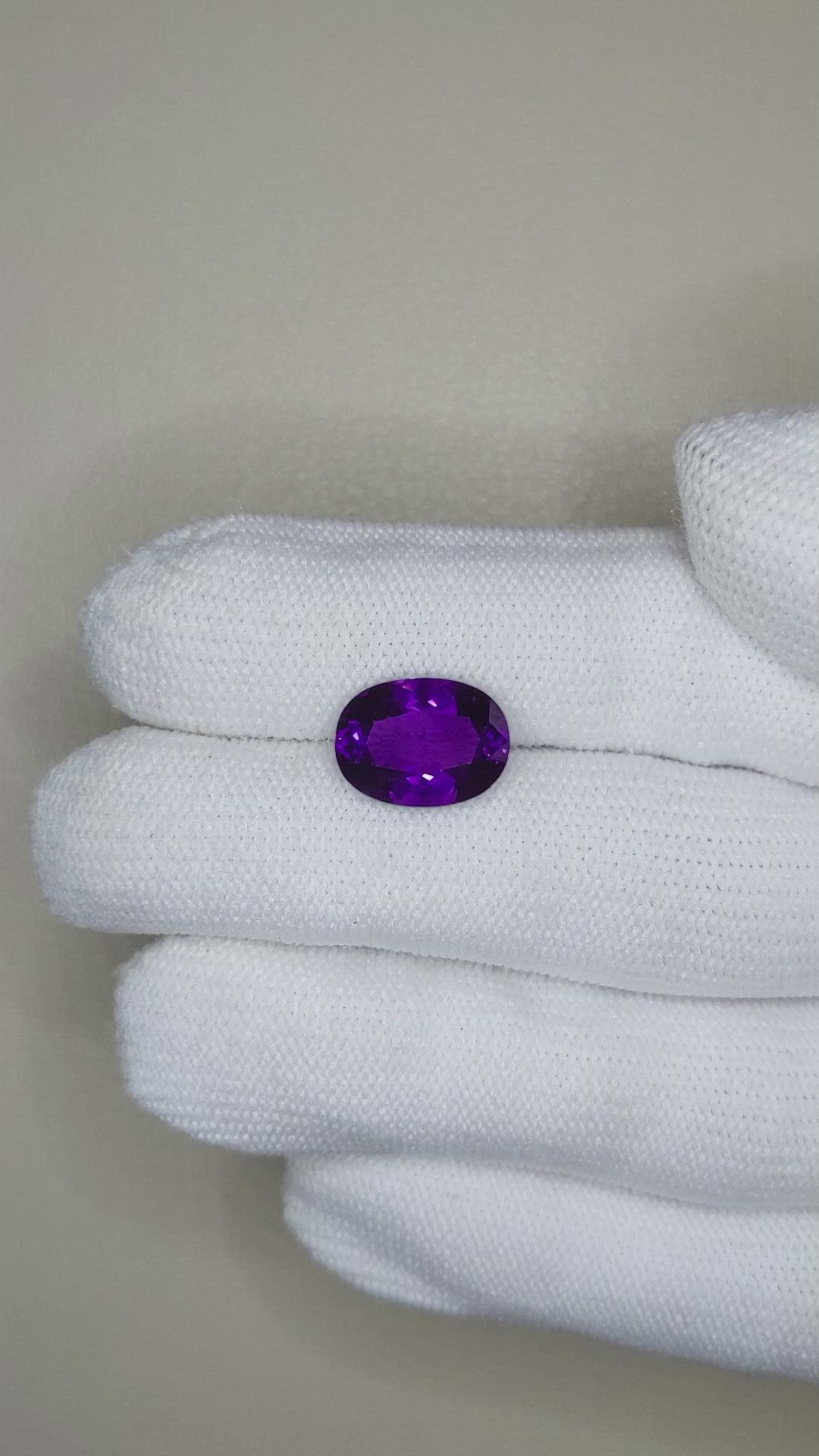 3.72 Ct. Purple Amethyst from Uruguay Size Video