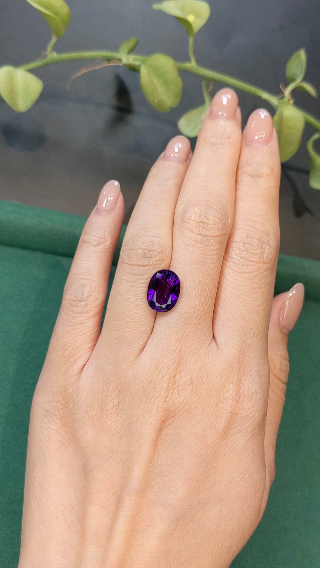 3.72 Ct. Purple Amethyst from Uruguay Size Video
