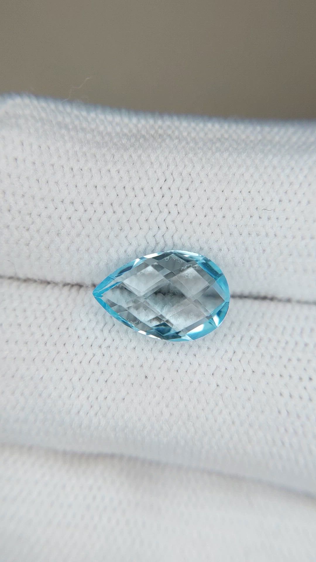 3.44 Ct. Sky Blue Topaz from Brazil Size Video