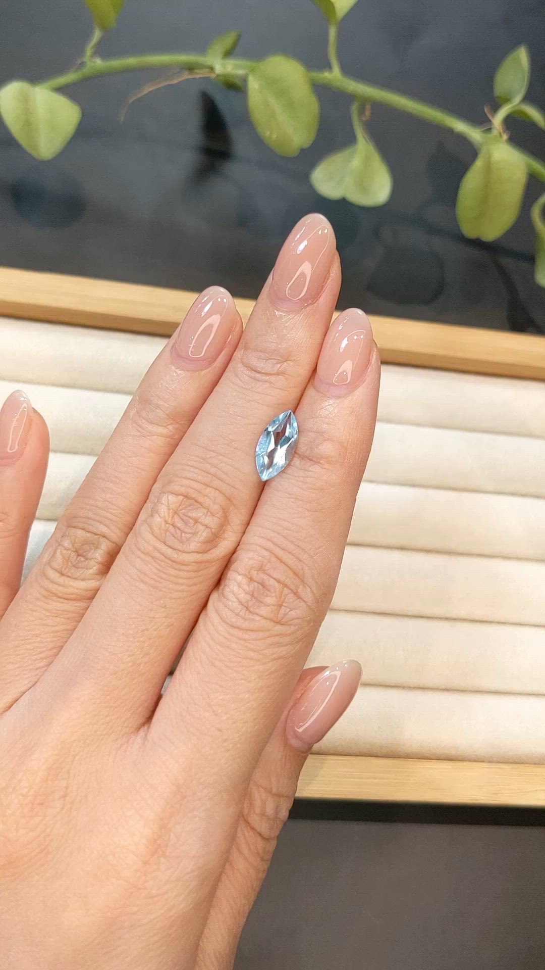 2.02 Ct. Sky Blue Topaz from Brazil Size Video