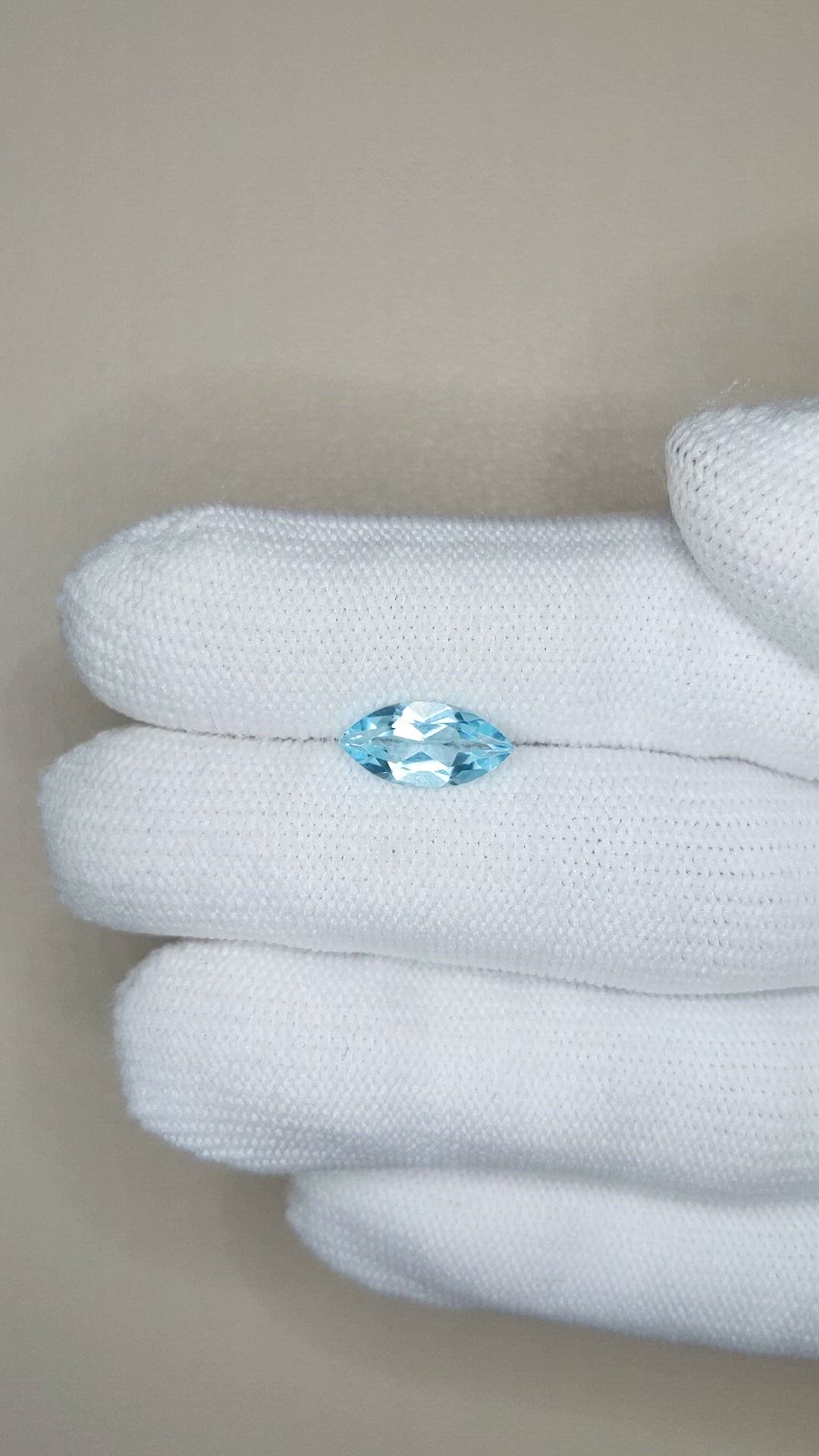 2.02 Ct. Sky Blue Topaz from Brazil Size Video