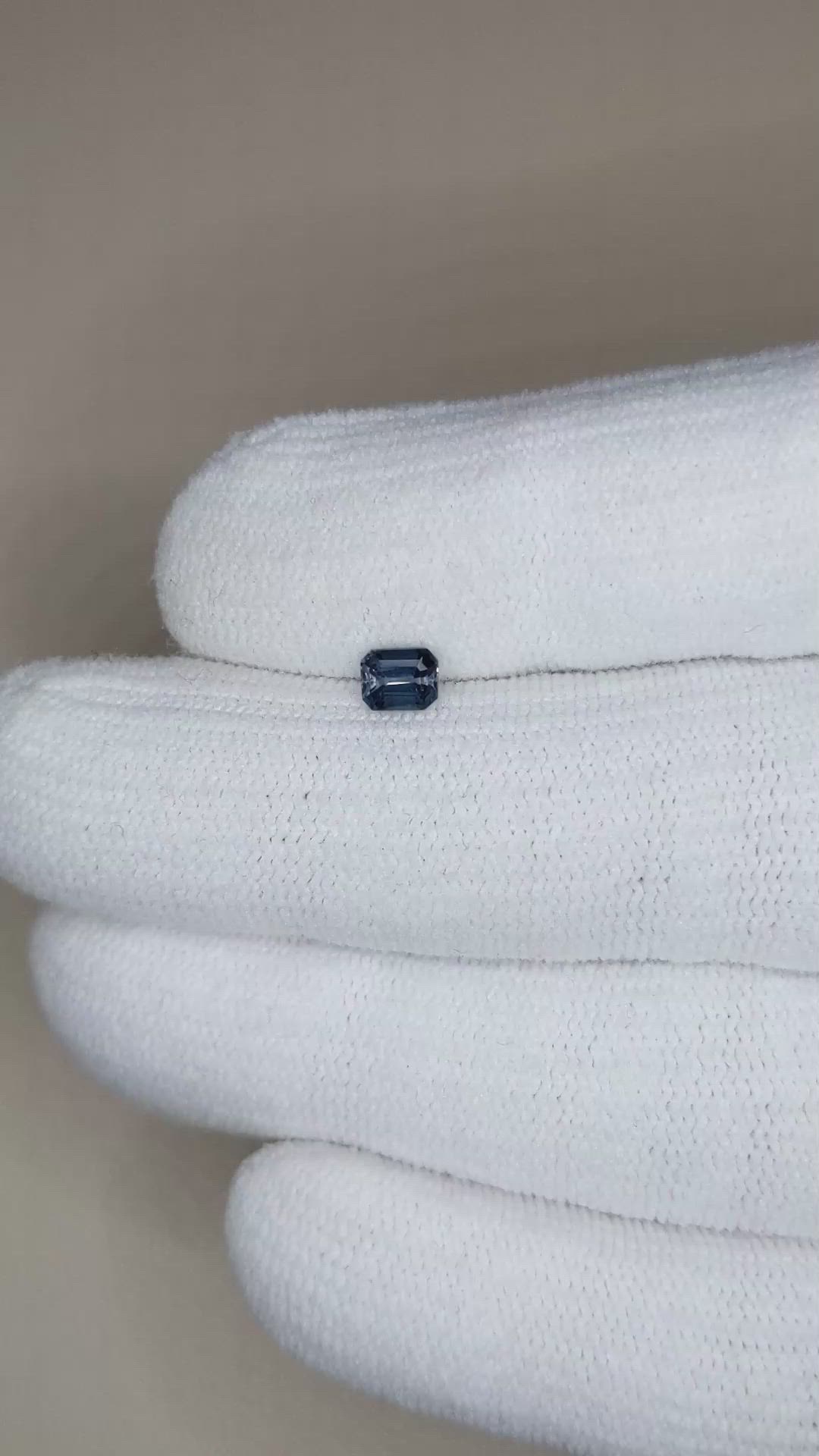 0.37 Ct. Greenish Blue Tourmaline from Mozambique Size Video