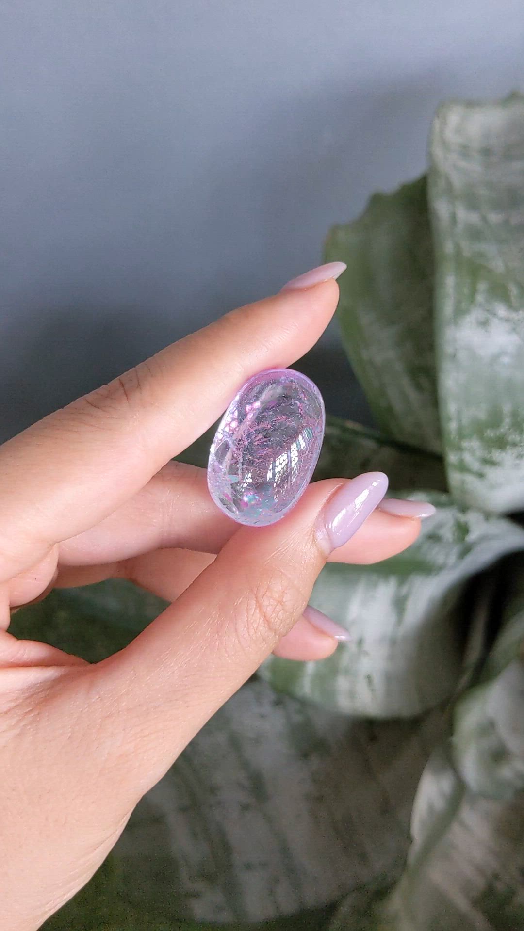 60.00 Ct. Pink Cabochon Kunzite from Afghanistan Size Video