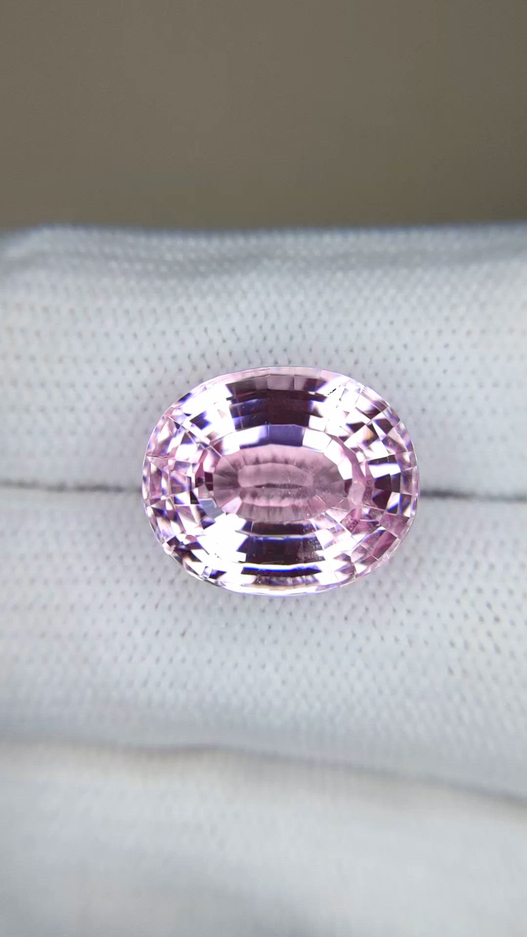 12.79 Ct. Pink Kunzite from Afghanistan Size Video