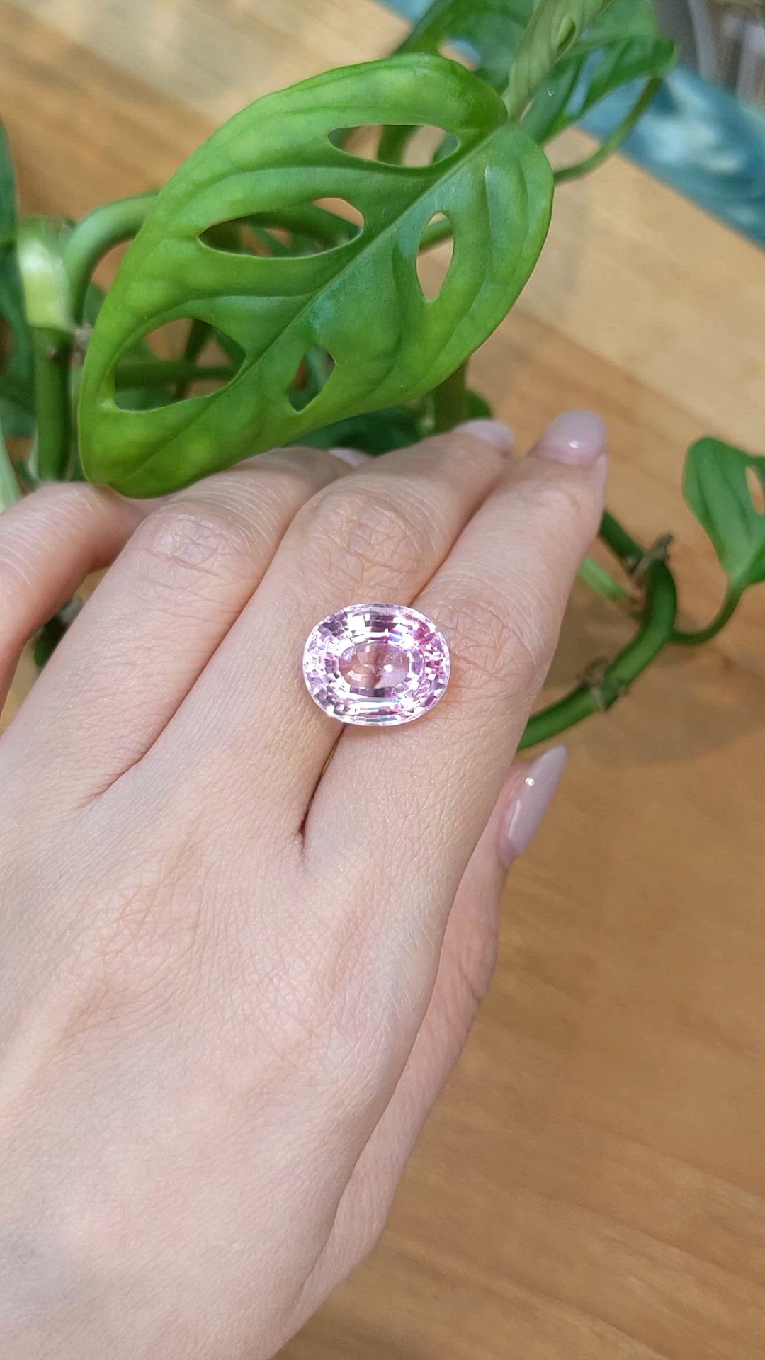 12.79 Ct. Pink Kunzite from Afghanistan Size Video