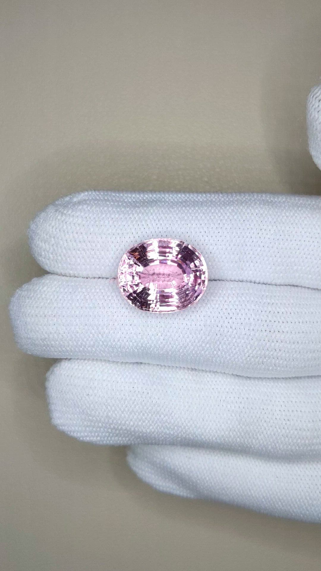 12.79 Ct. Pink Kunzite from Afghanistan Size Video