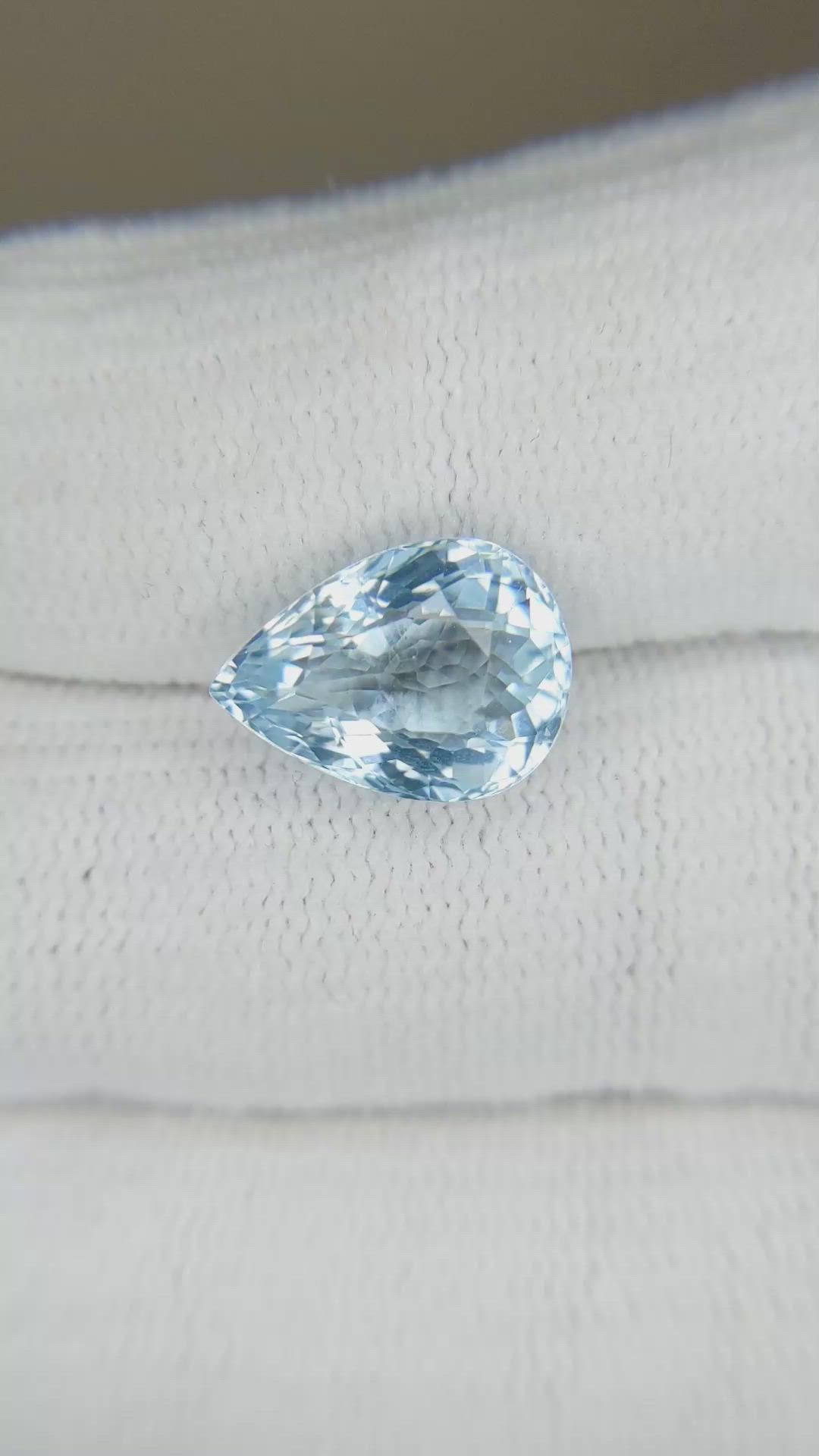 4.69 Ct. Blue Aquamarine from Brazil Size Video