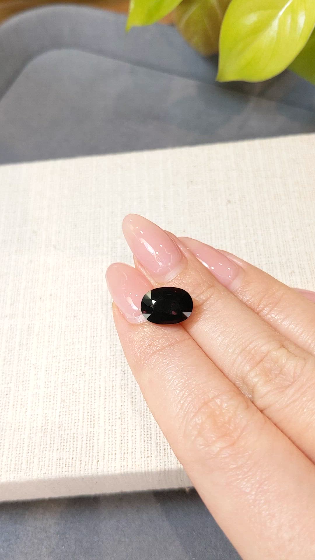 6.76 Ct. Red Garnet from Mozambique Size Video