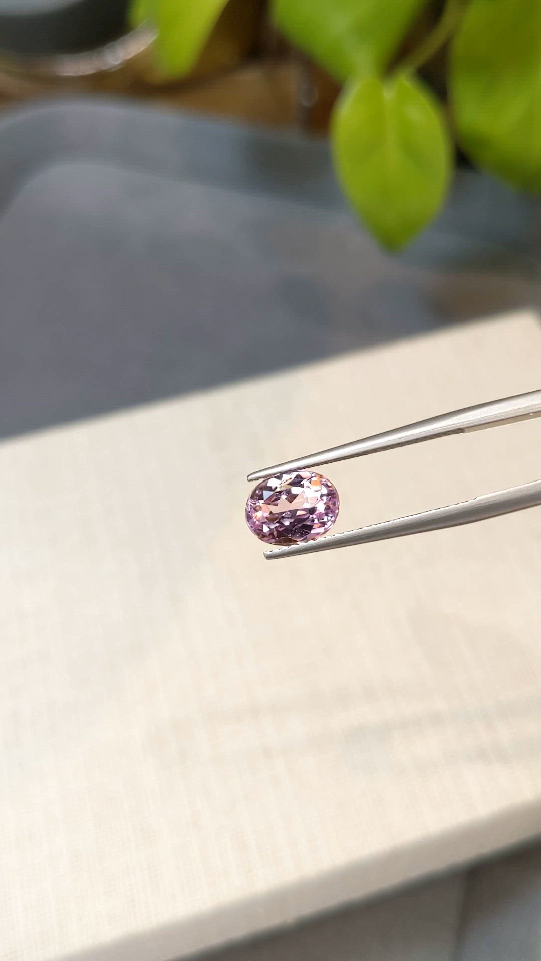 2.42 Ct. Pink Kunzite from Afghanistan Size Video