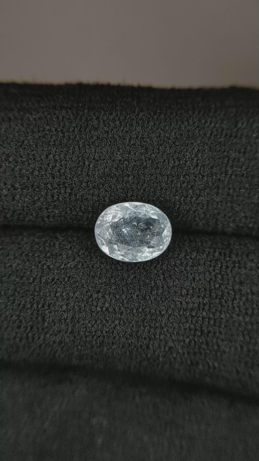 1.38 Ct. Greenish Blue Paraiba Tourmaline from Mozambique Size Video