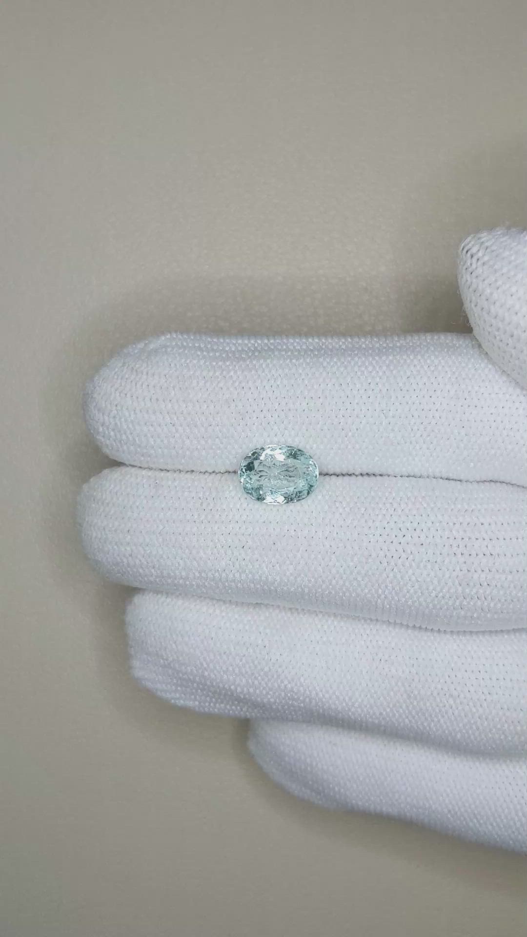 1.79 Ct. Blue Paraiba Tourmaline from Mozambique Size Video