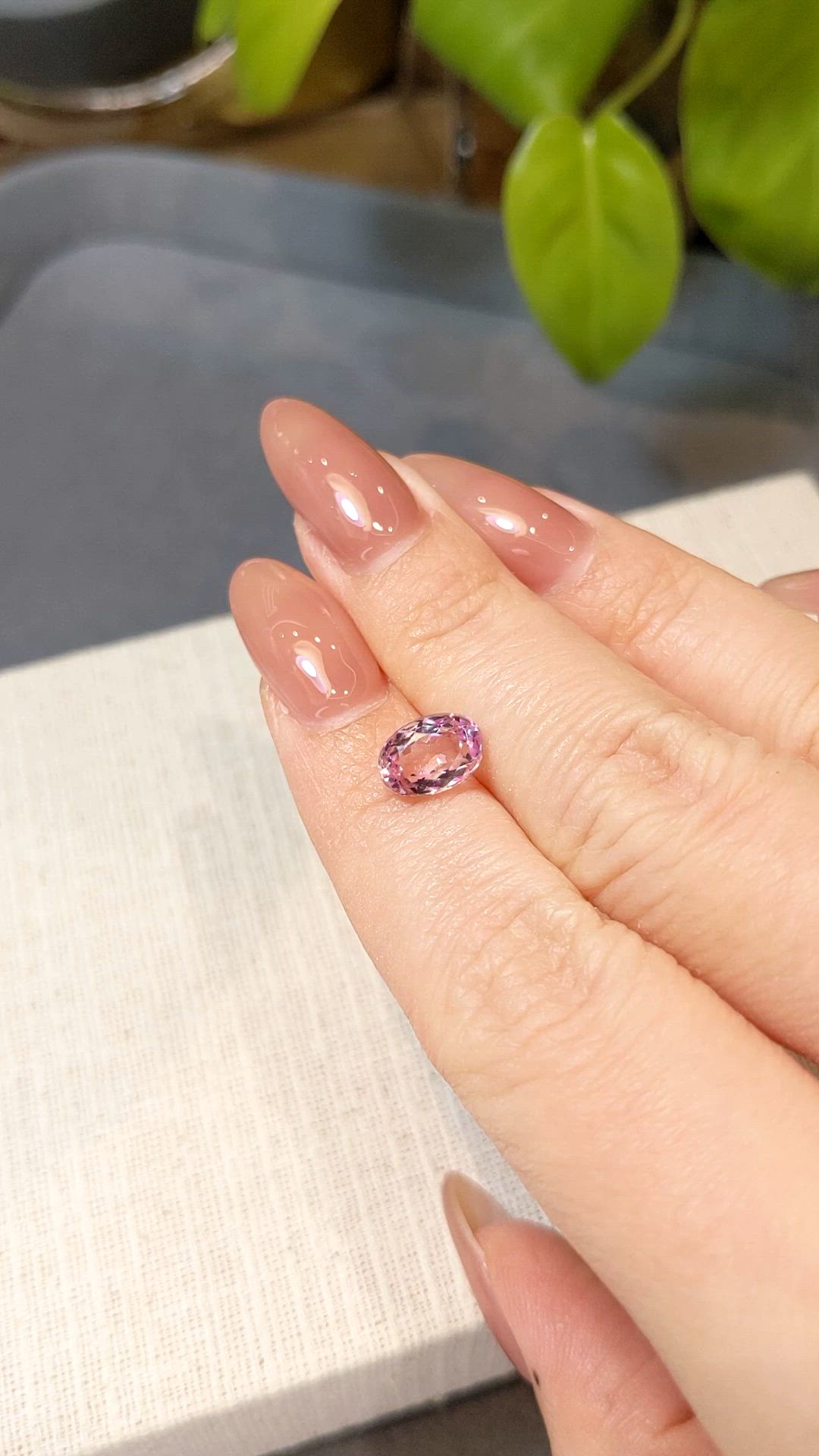2.09 Ct. Pink Kunzite from Afghanistan Size Video