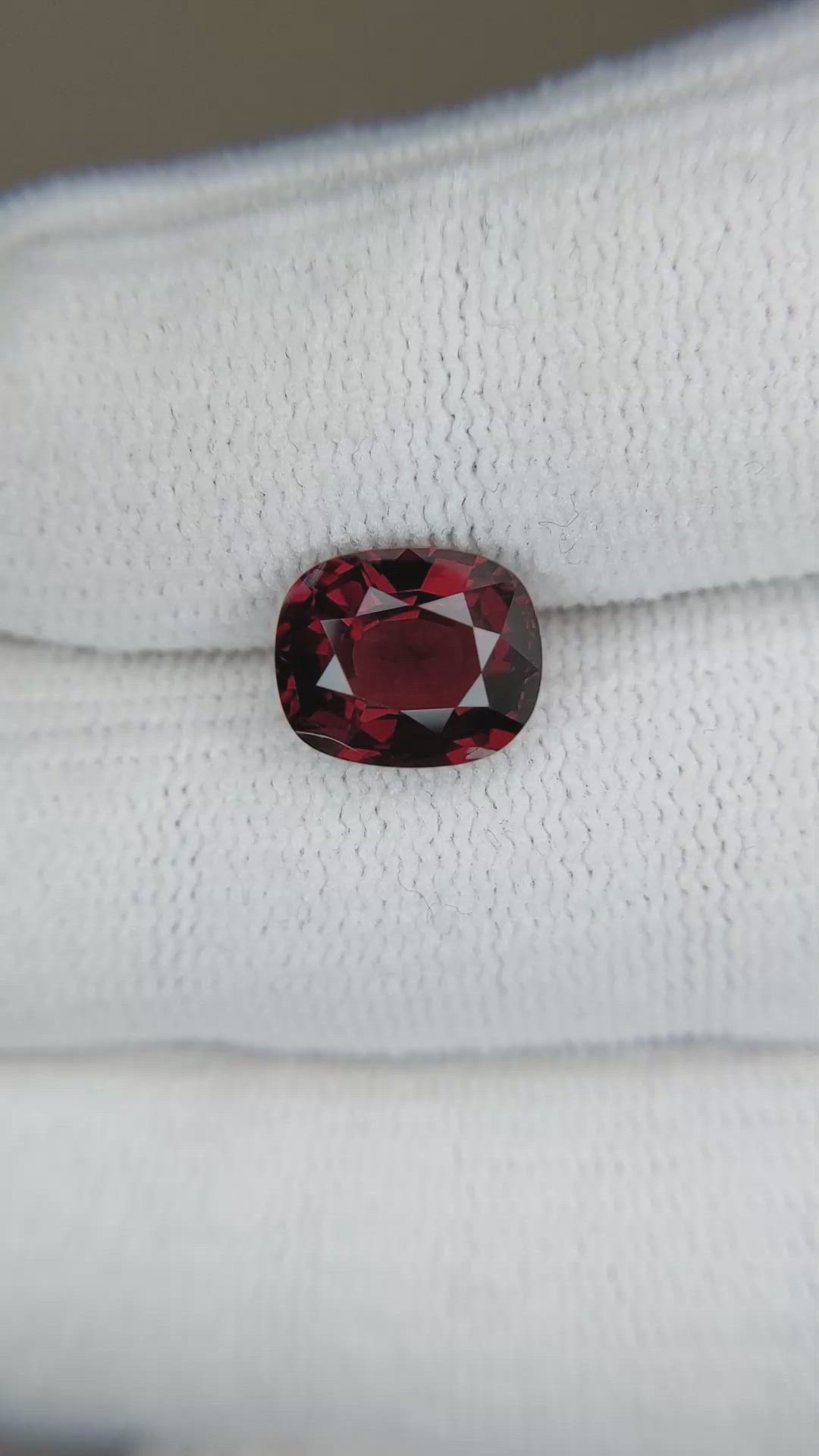 3.24 Ct. Red Spinel from Burma (Myanmar) Size Video