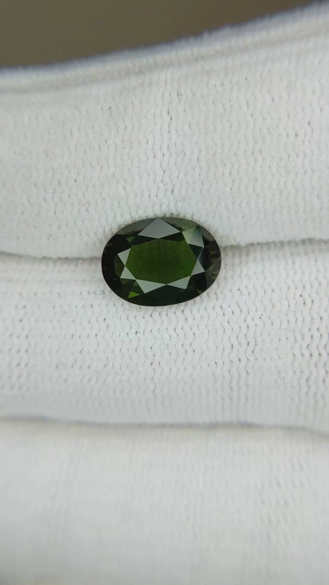 2.20 Ct. Green Chrome Tourmaline from Africa Size Video