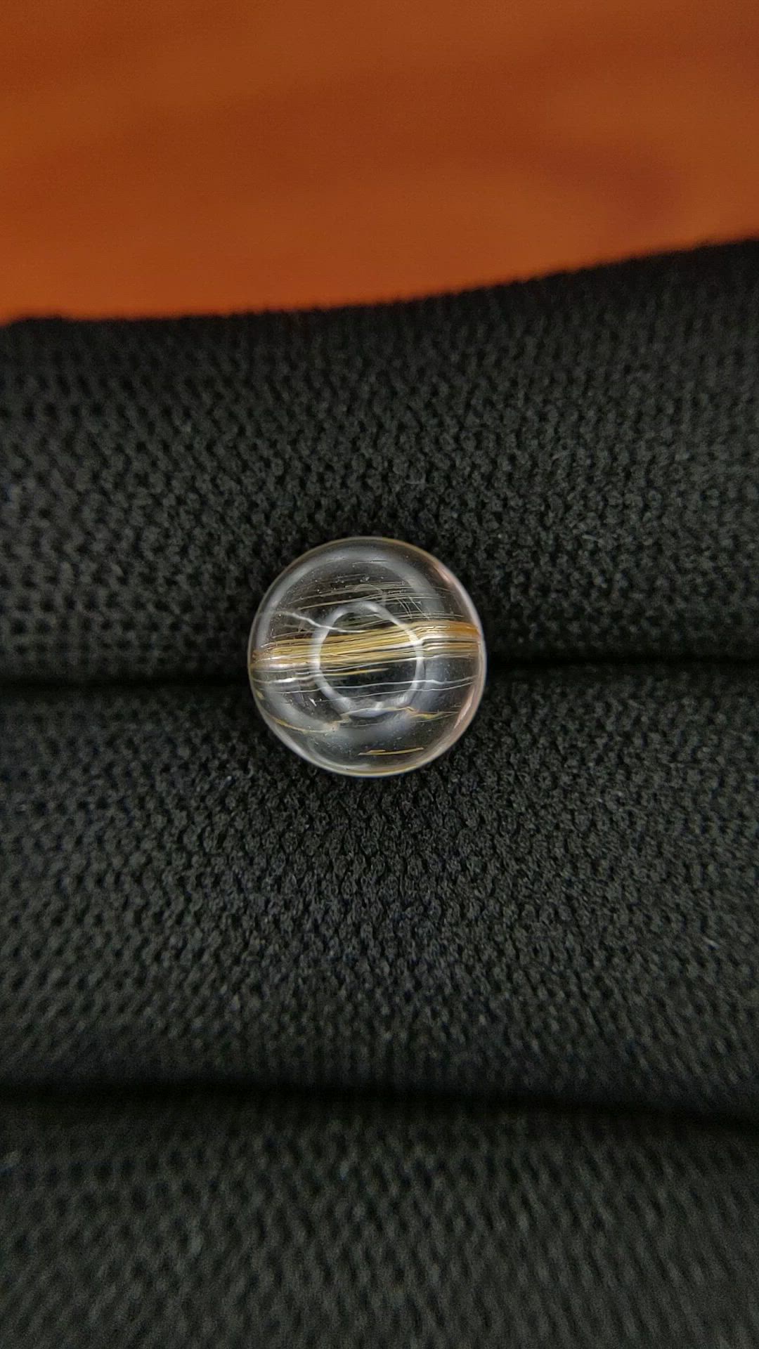 4.29 Ct. White Cabochon Topaz from Ceylon (Sri Lanka) Size Video