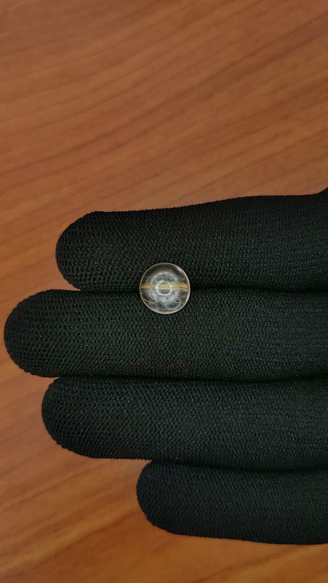 4.29 Ct. White Cabochon Topaz from Ceylon (Sri Lanka) Size Video