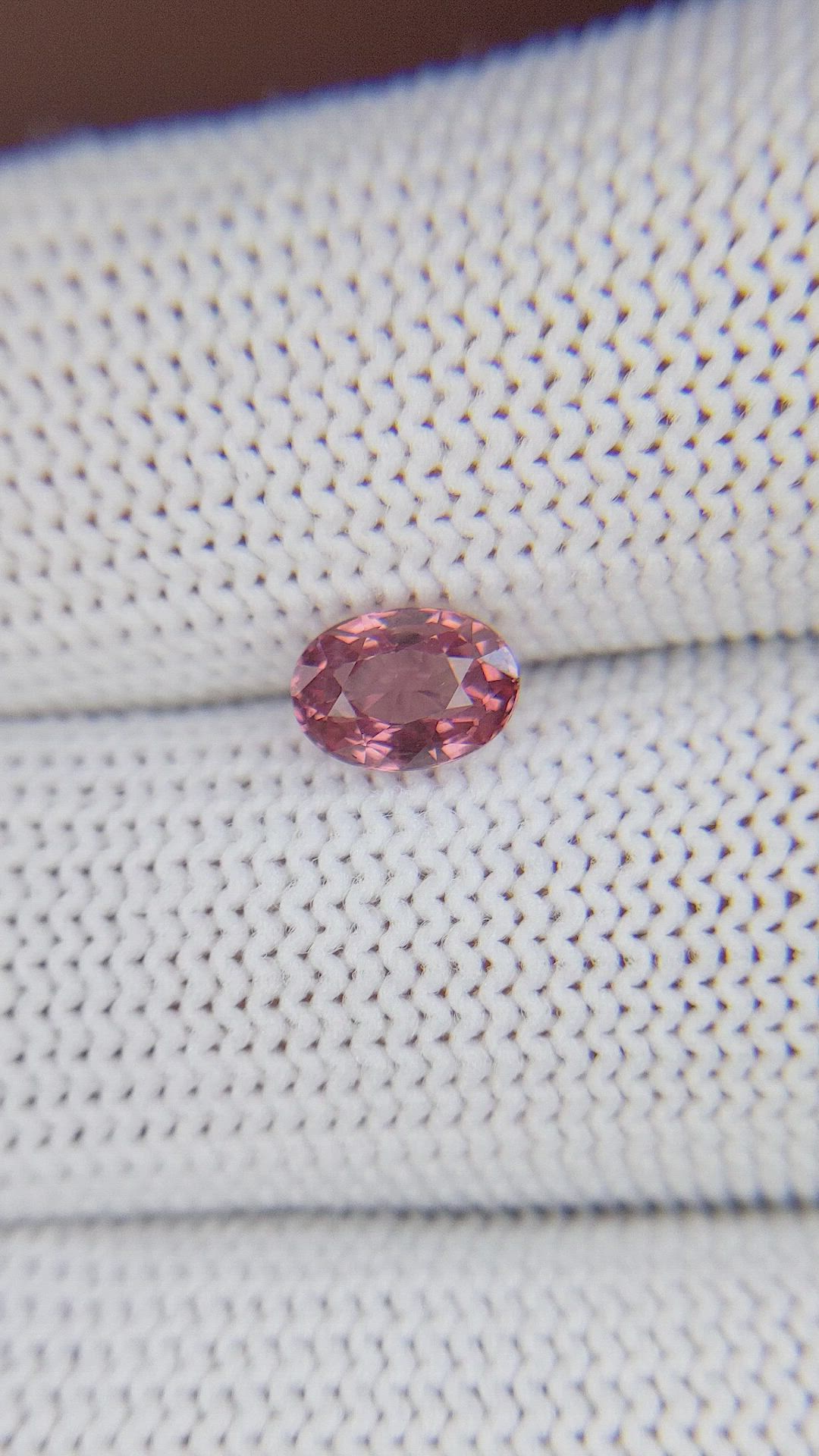 1.03 Ct. Orangish Pink Malaya Garnet from Tanzania Size Video
